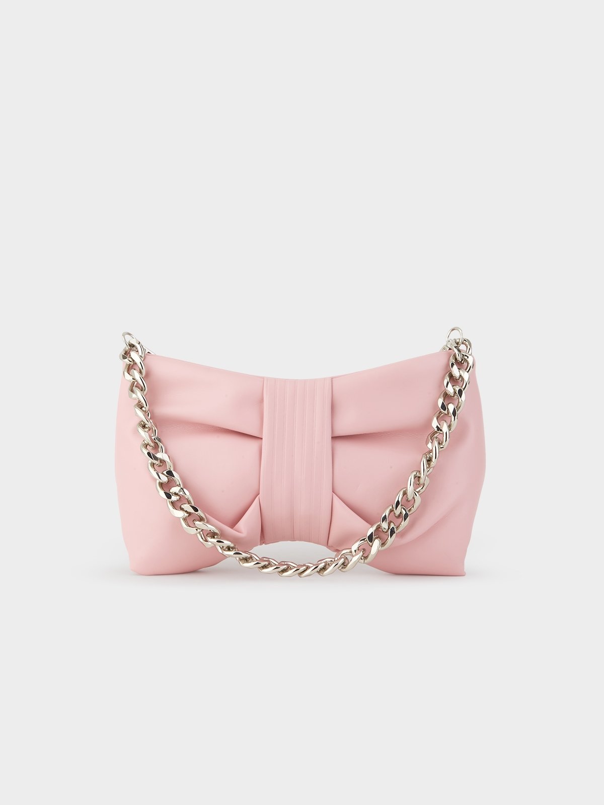 Pink shop bow purse