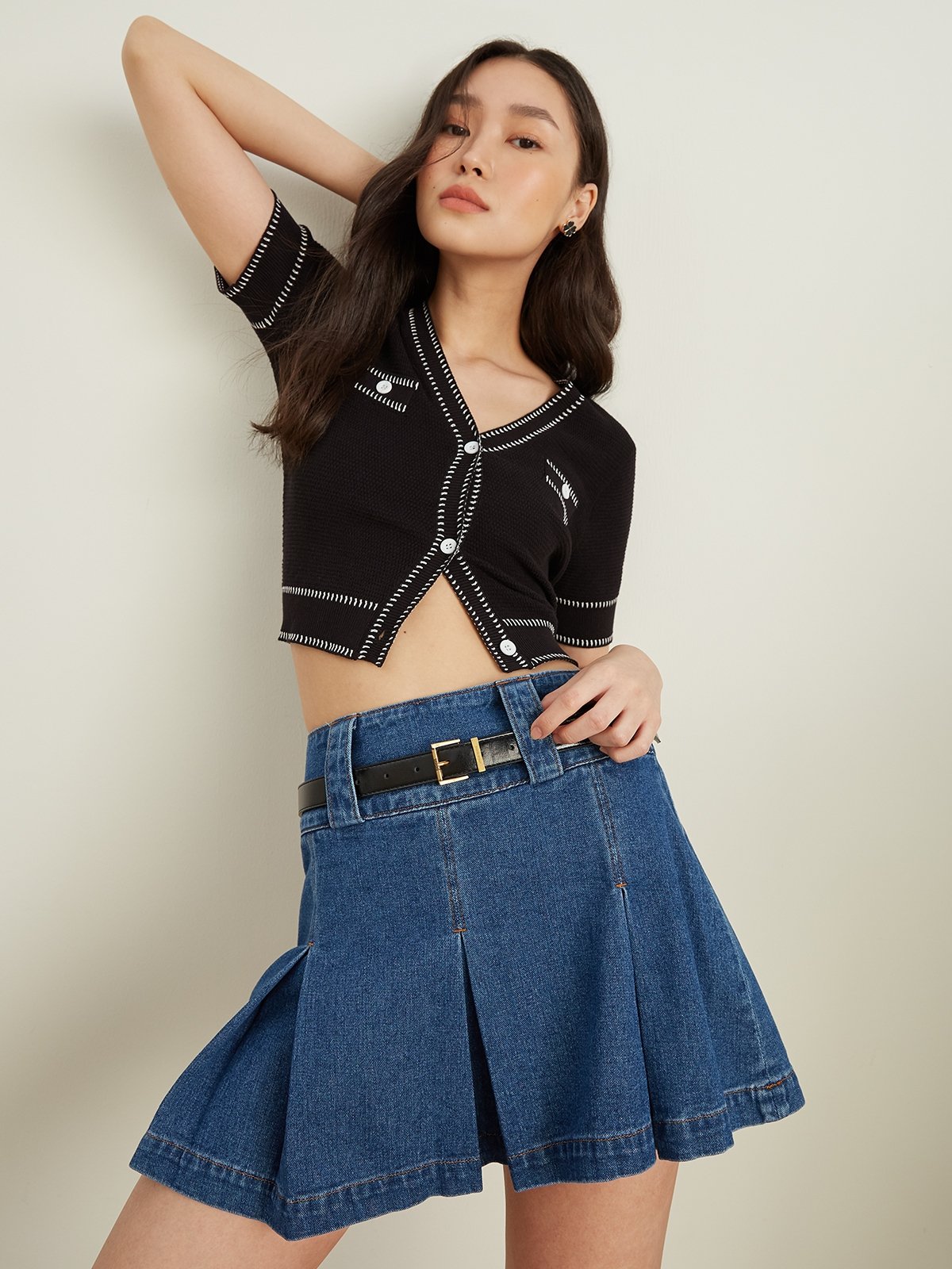 Short sleeve cropped cardigan new arrivals