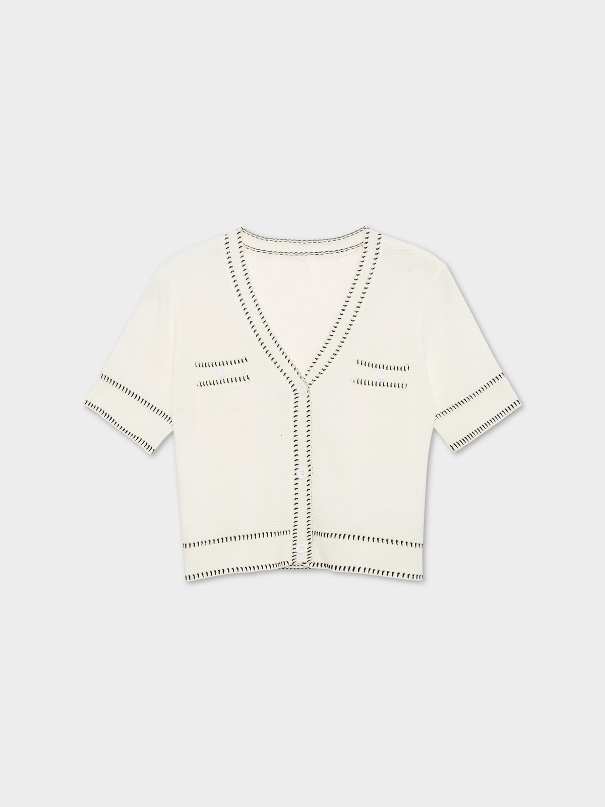 White on sale cropped cardigan