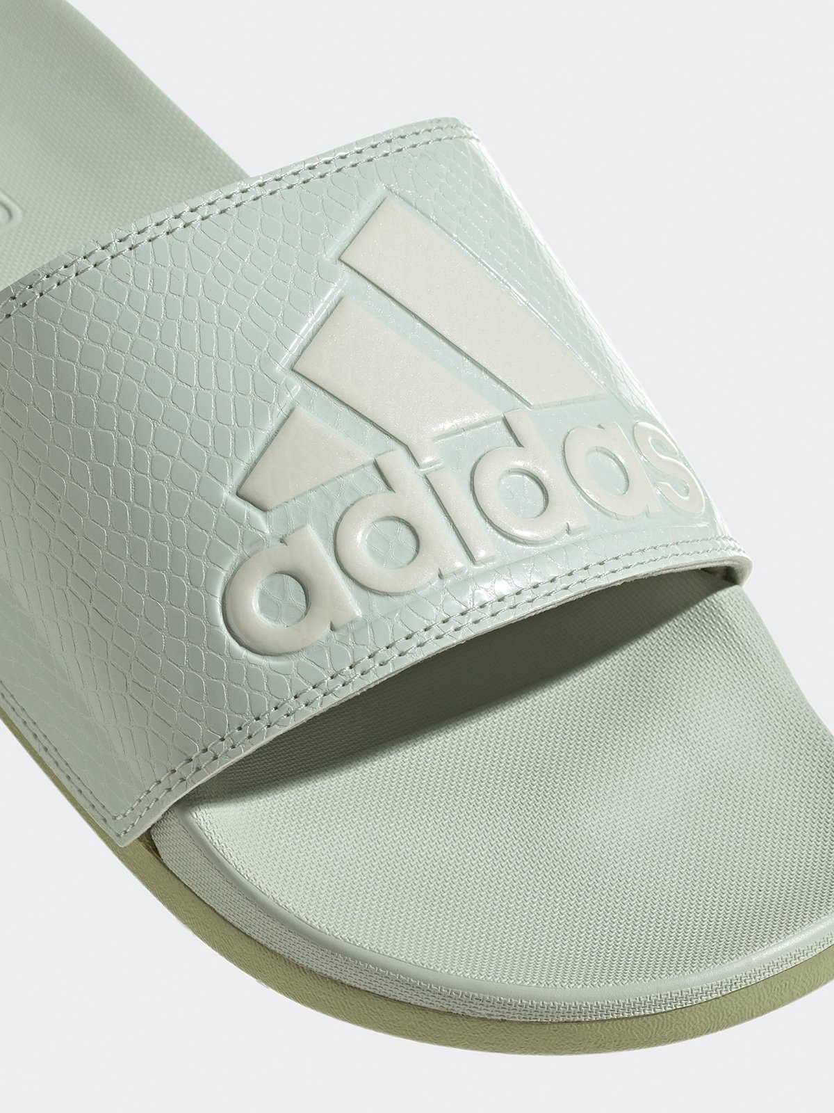 Adidas adilette linen green on sale