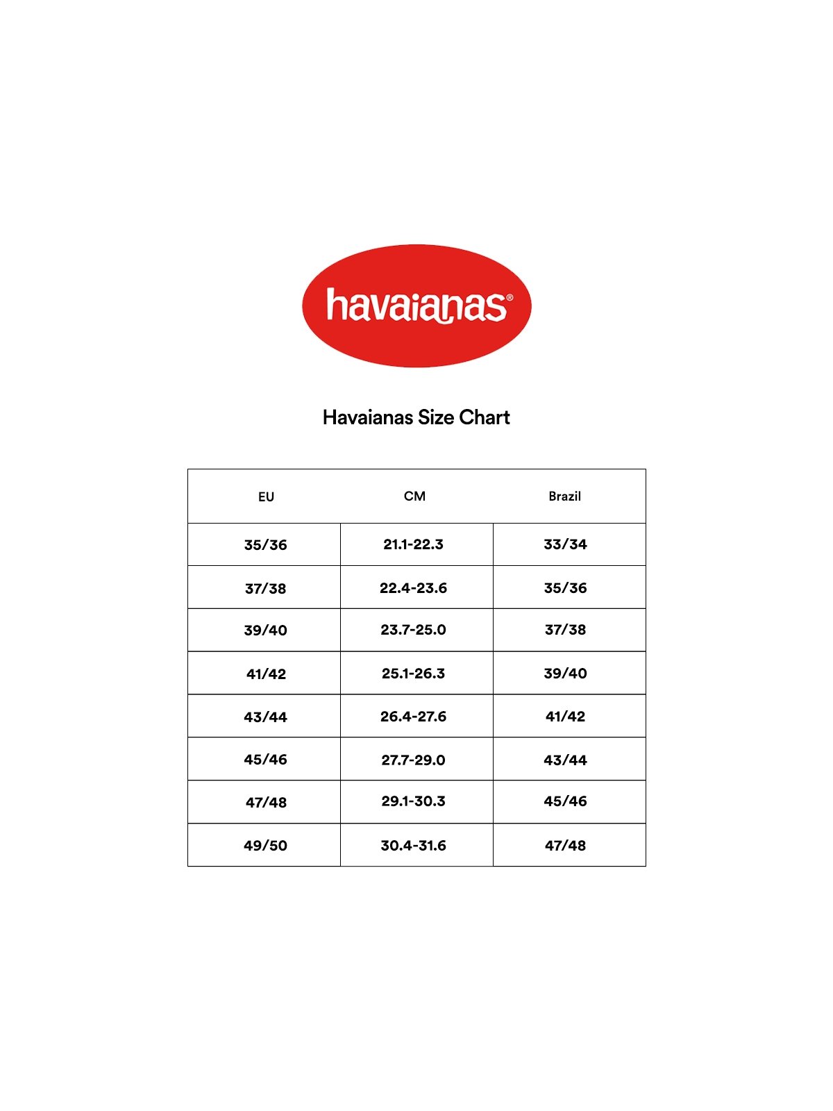 Havaianas cheap size 7