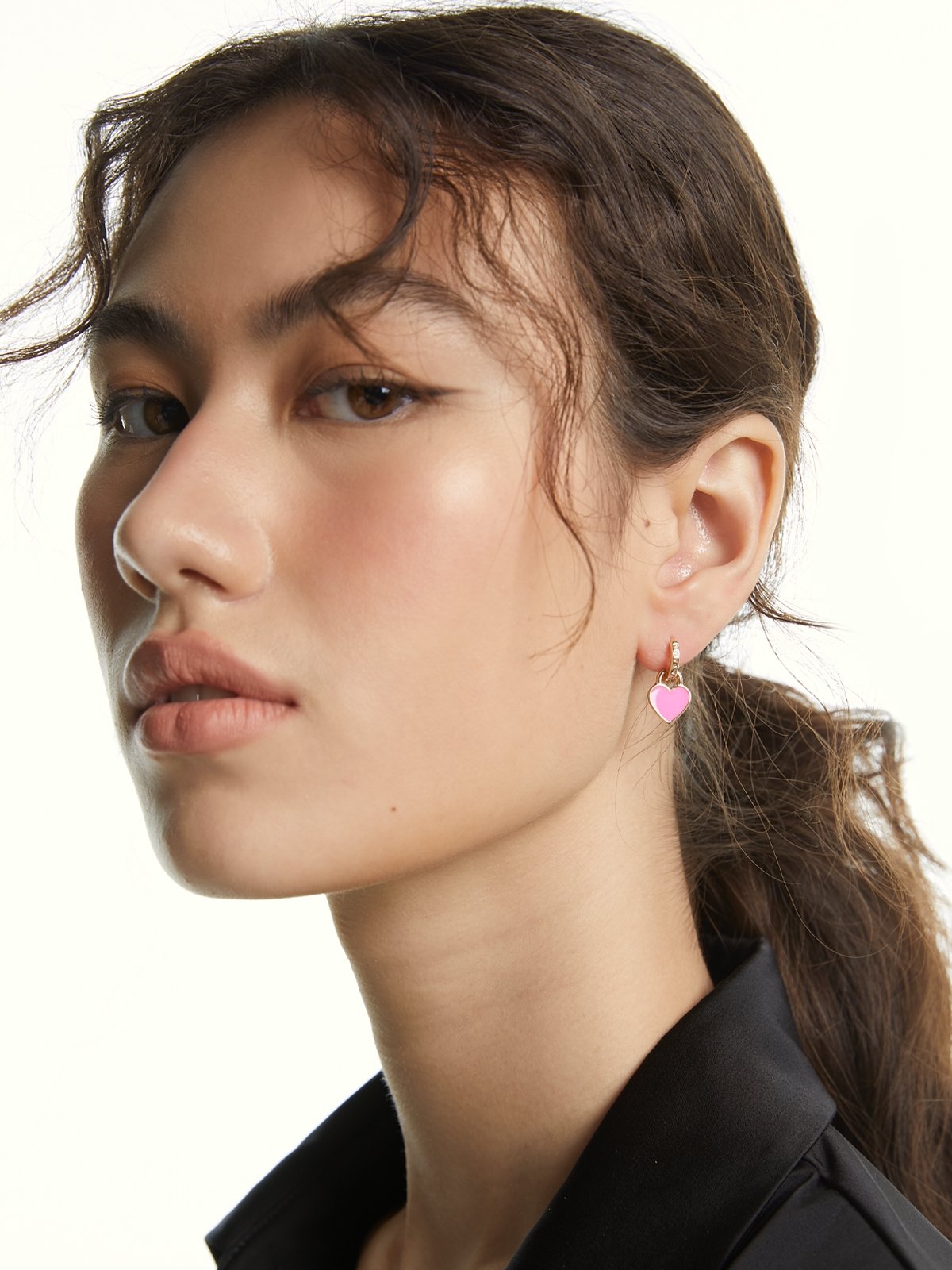 hoop earrings heart