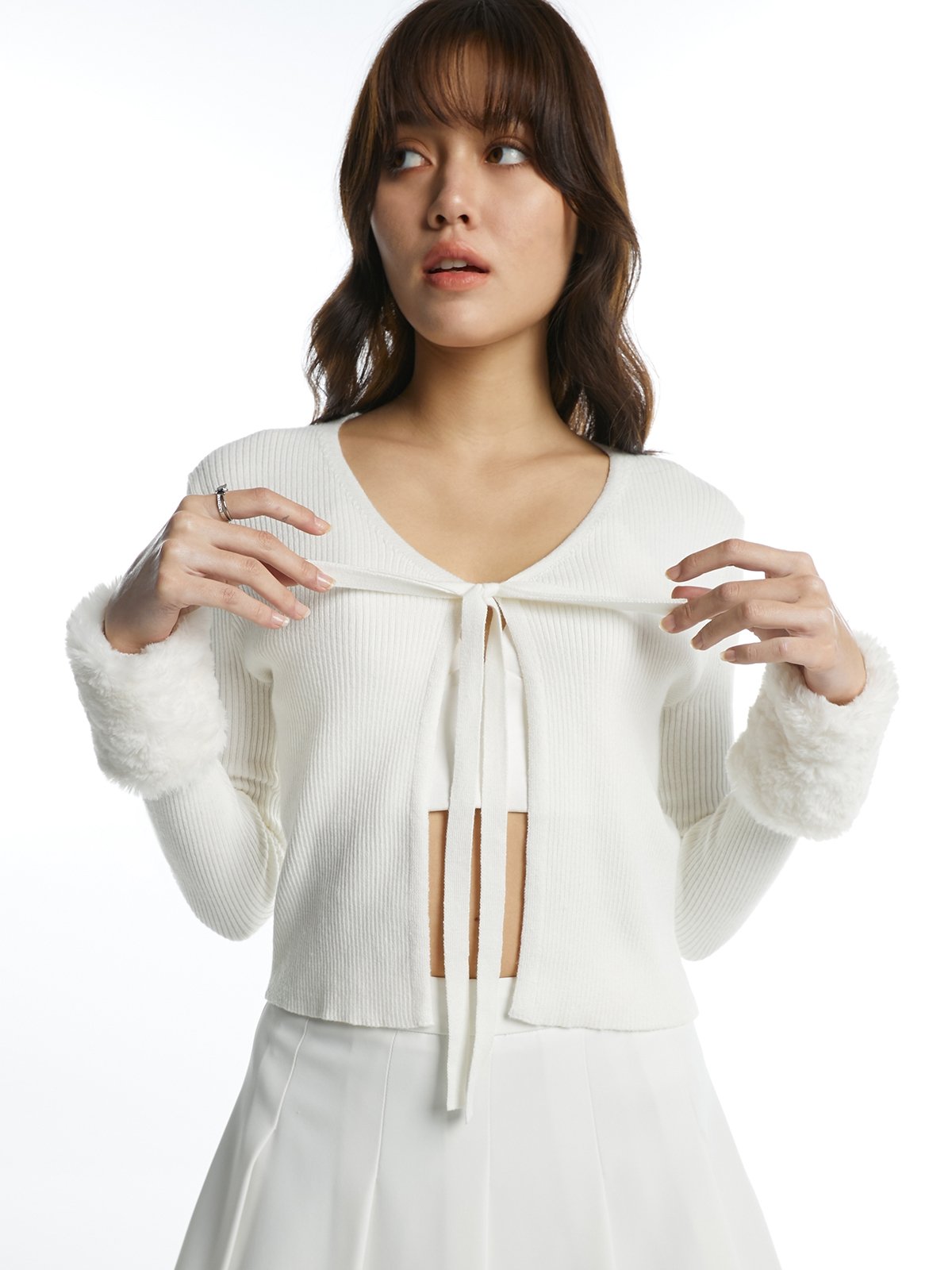 Cheap sale white cardigan