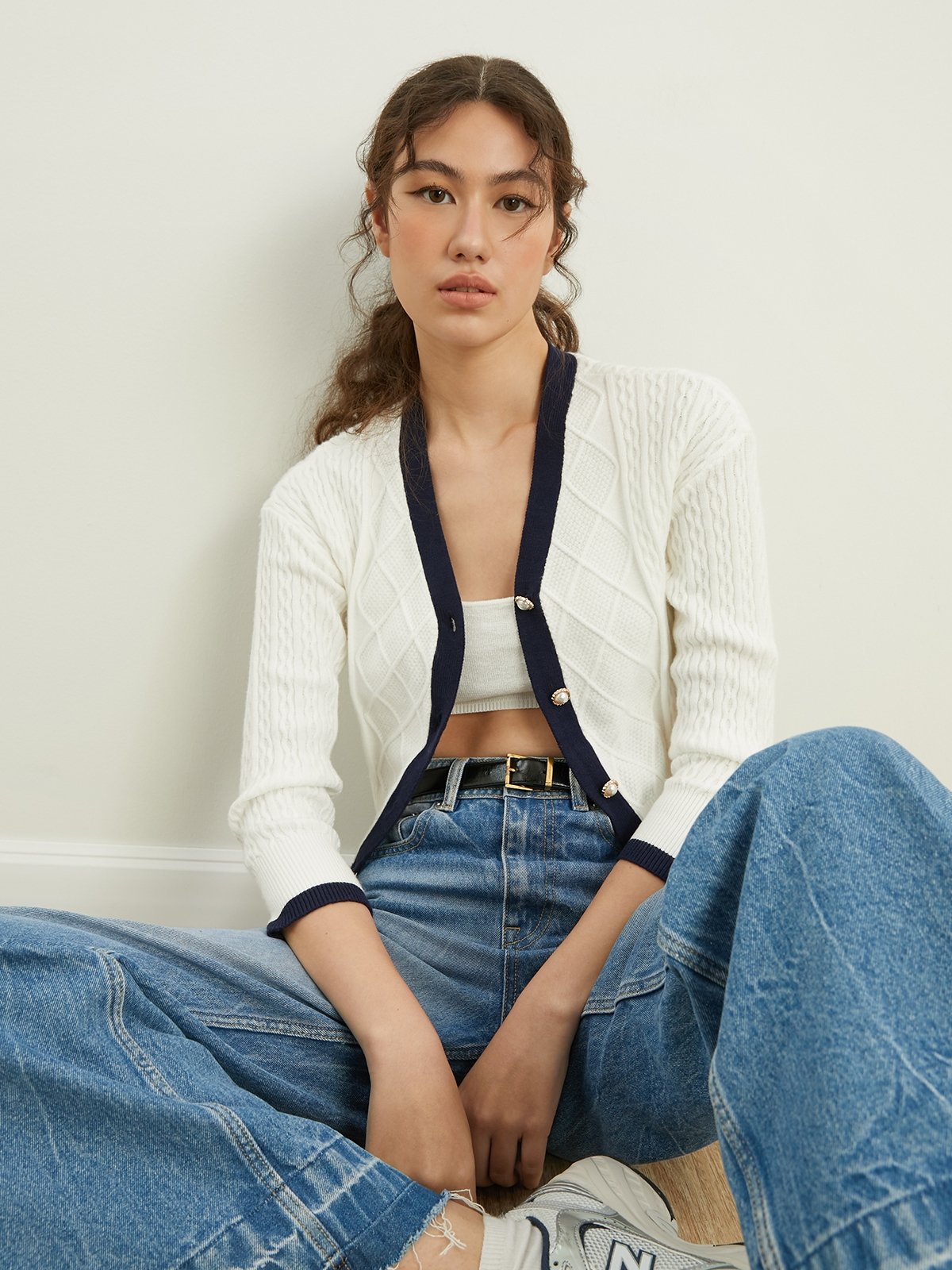 White cardigan clearance near me