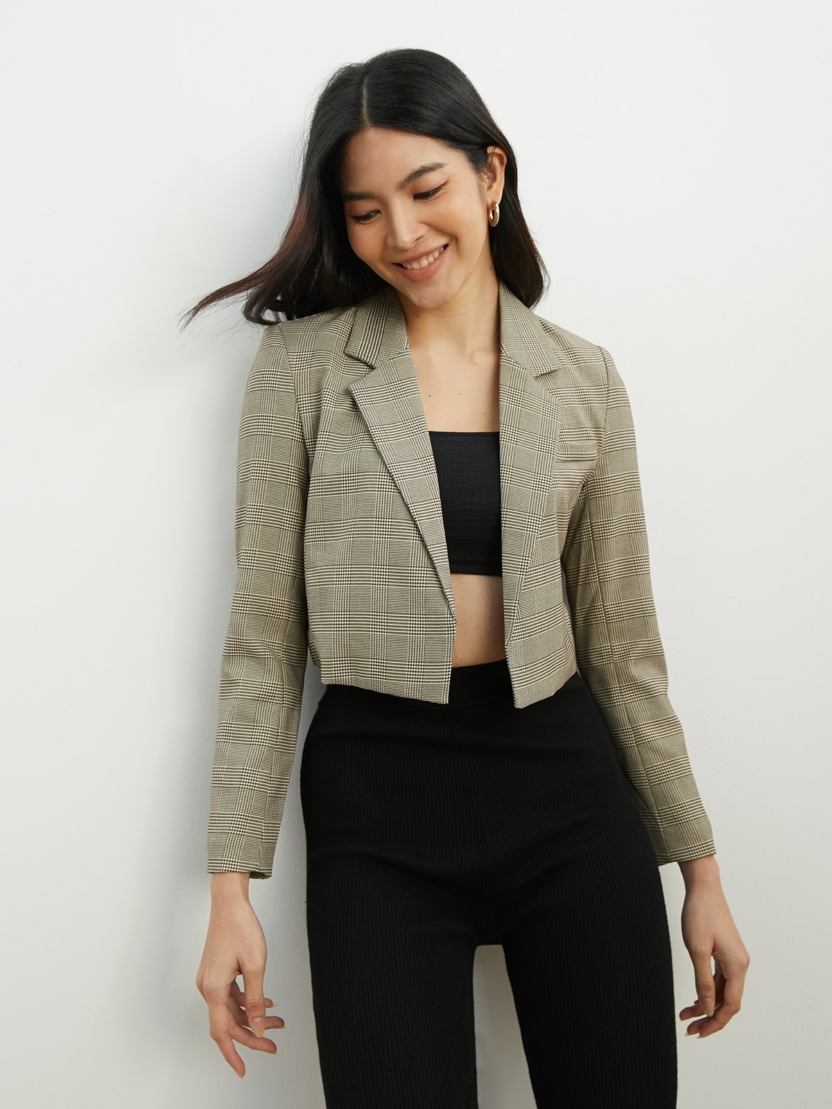 Cropped blazer womens shop
