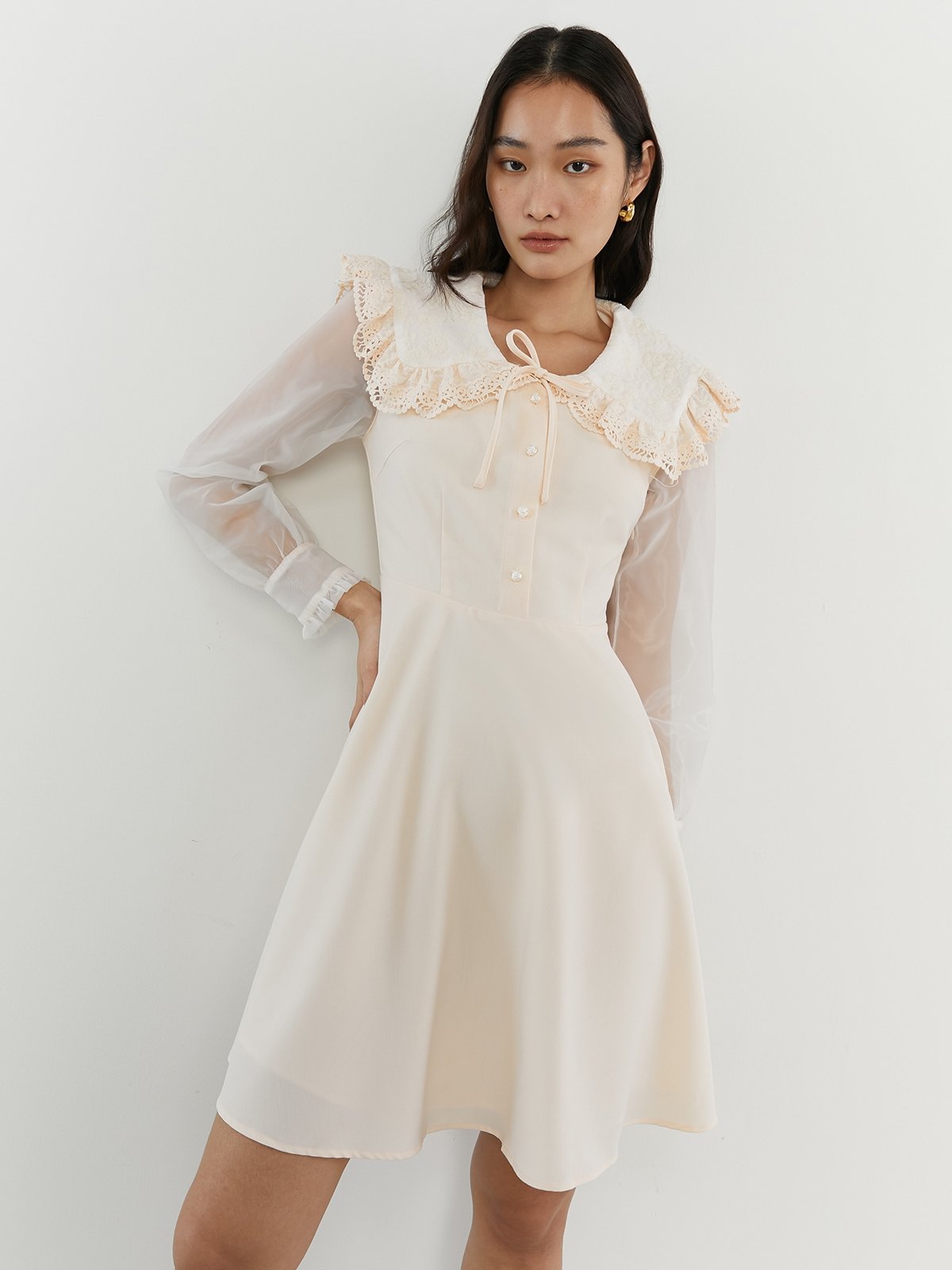 Cream going best sale out dresses