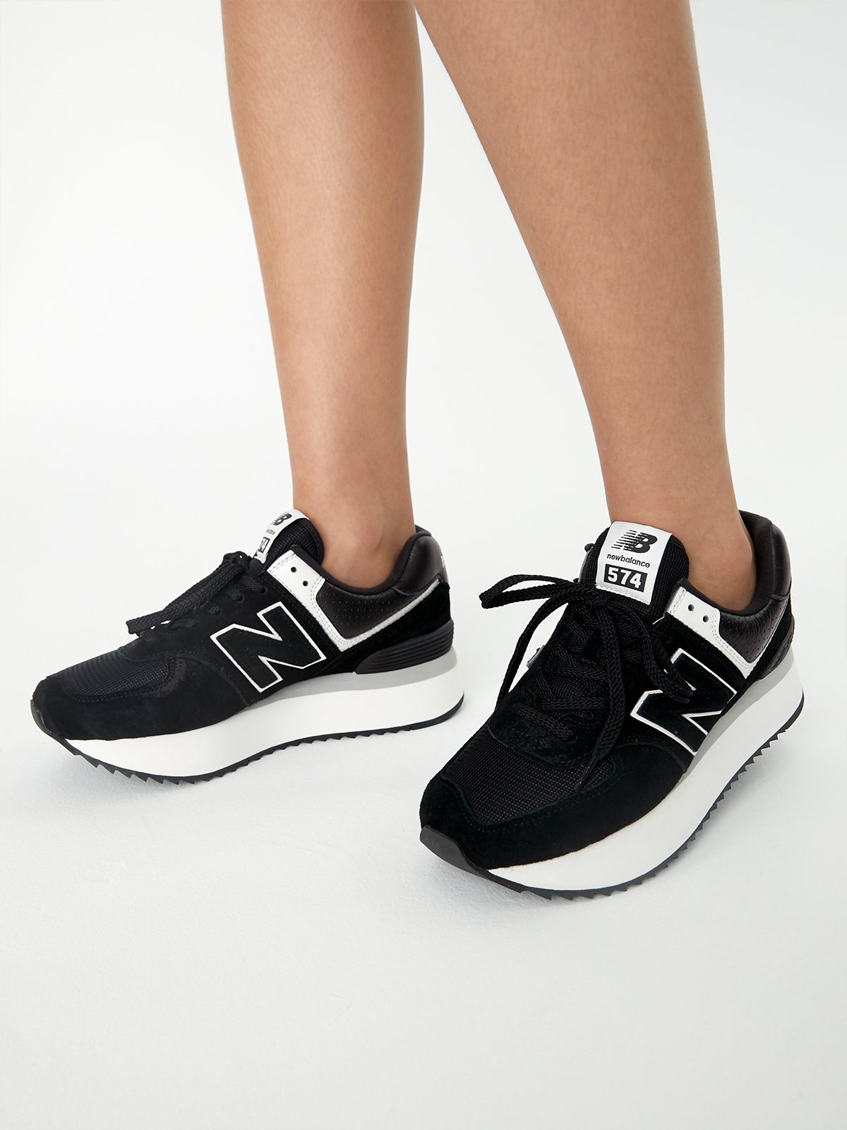 New balance 574 black with pomelo store