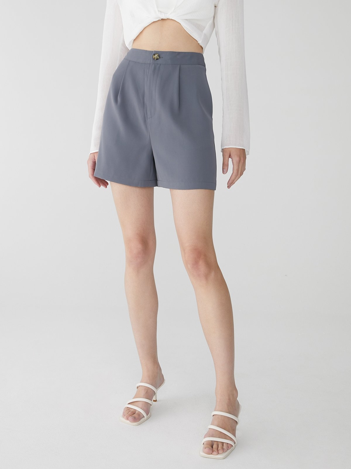 Gray high waisted store shorts