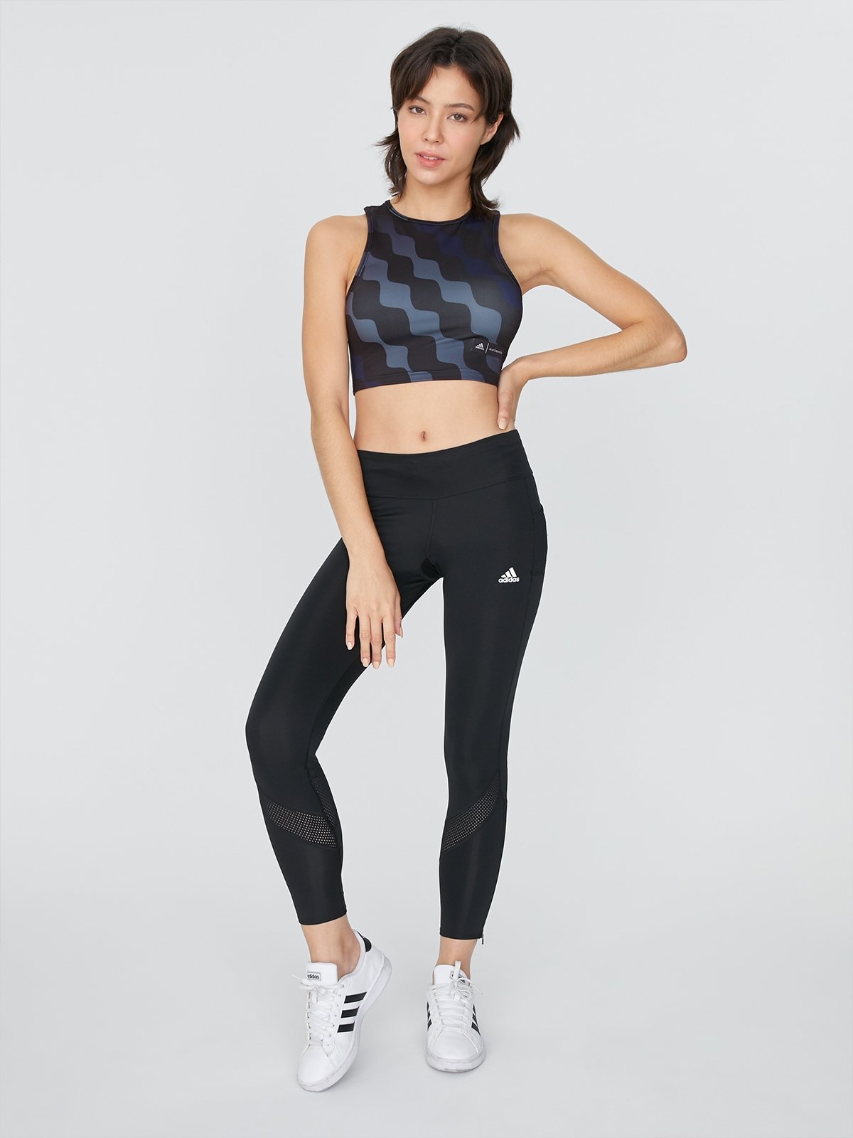 adidas x Marimekko Train Icons Print Black Pomelo Fashion