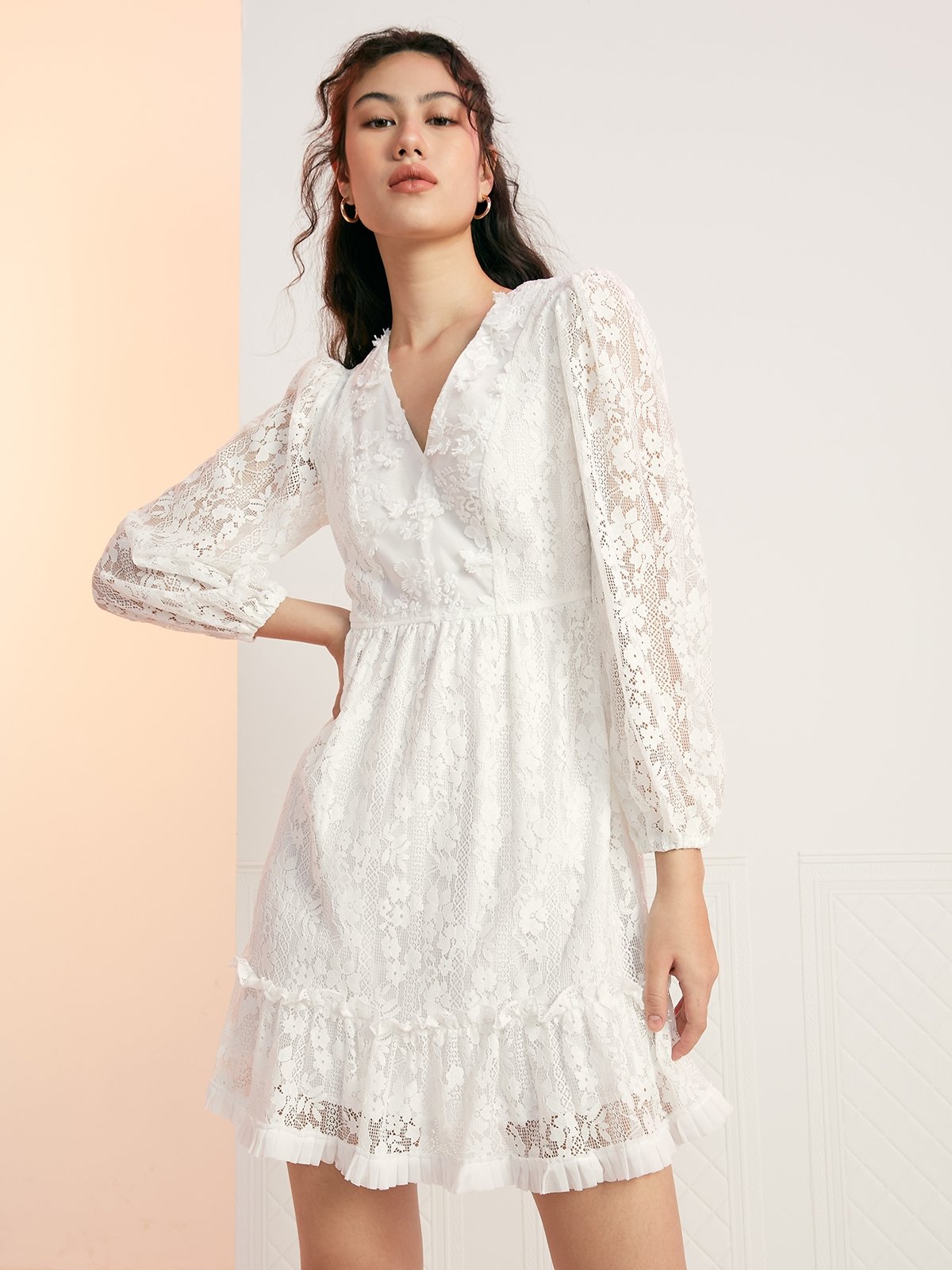 Forever new white lace hot sale dress