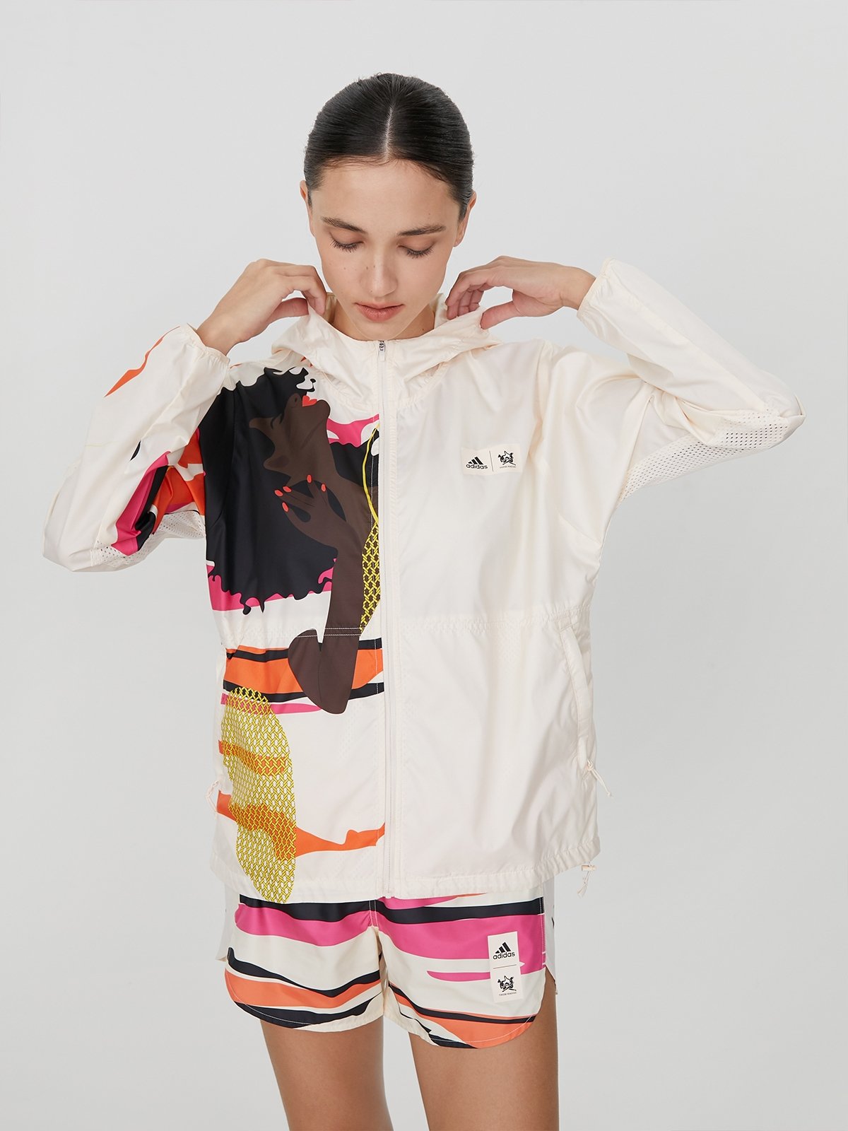 Thebe Magugu Fast Running Jacket Ecru Tint Pomelo Fashion