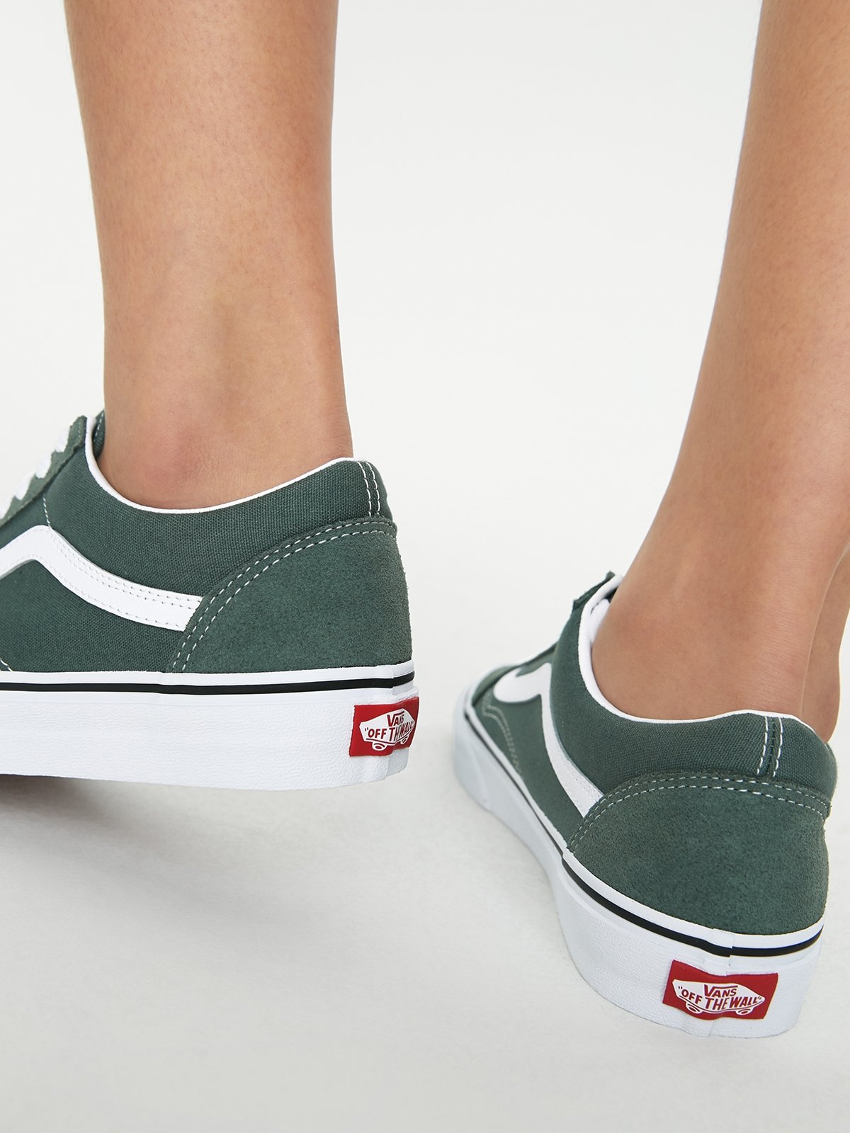 Grey and top green vans