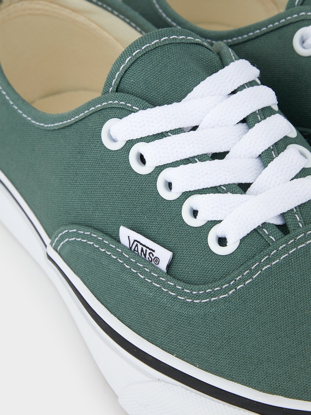 Dark green store vans authentic