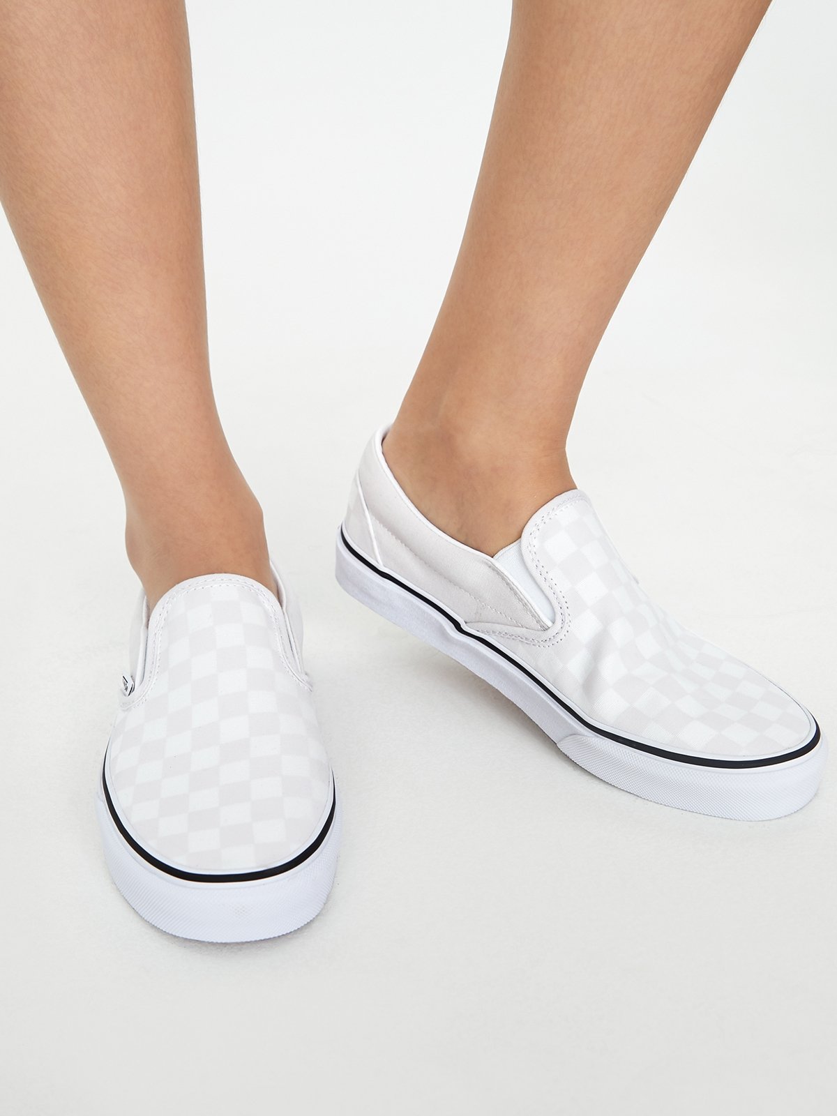 Classic Slip On Checkerboard Languid Cloud