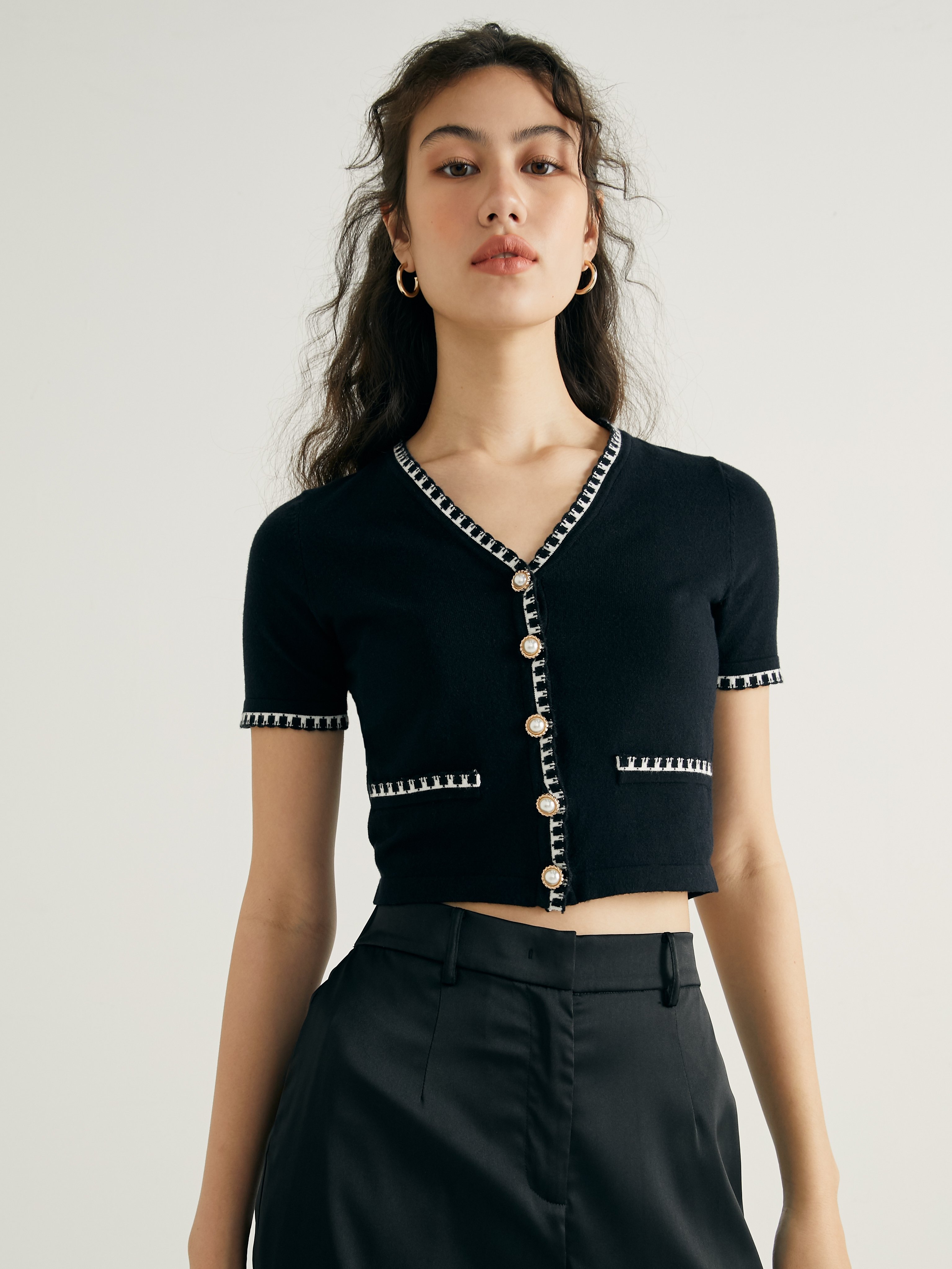 Knitted top hot sale