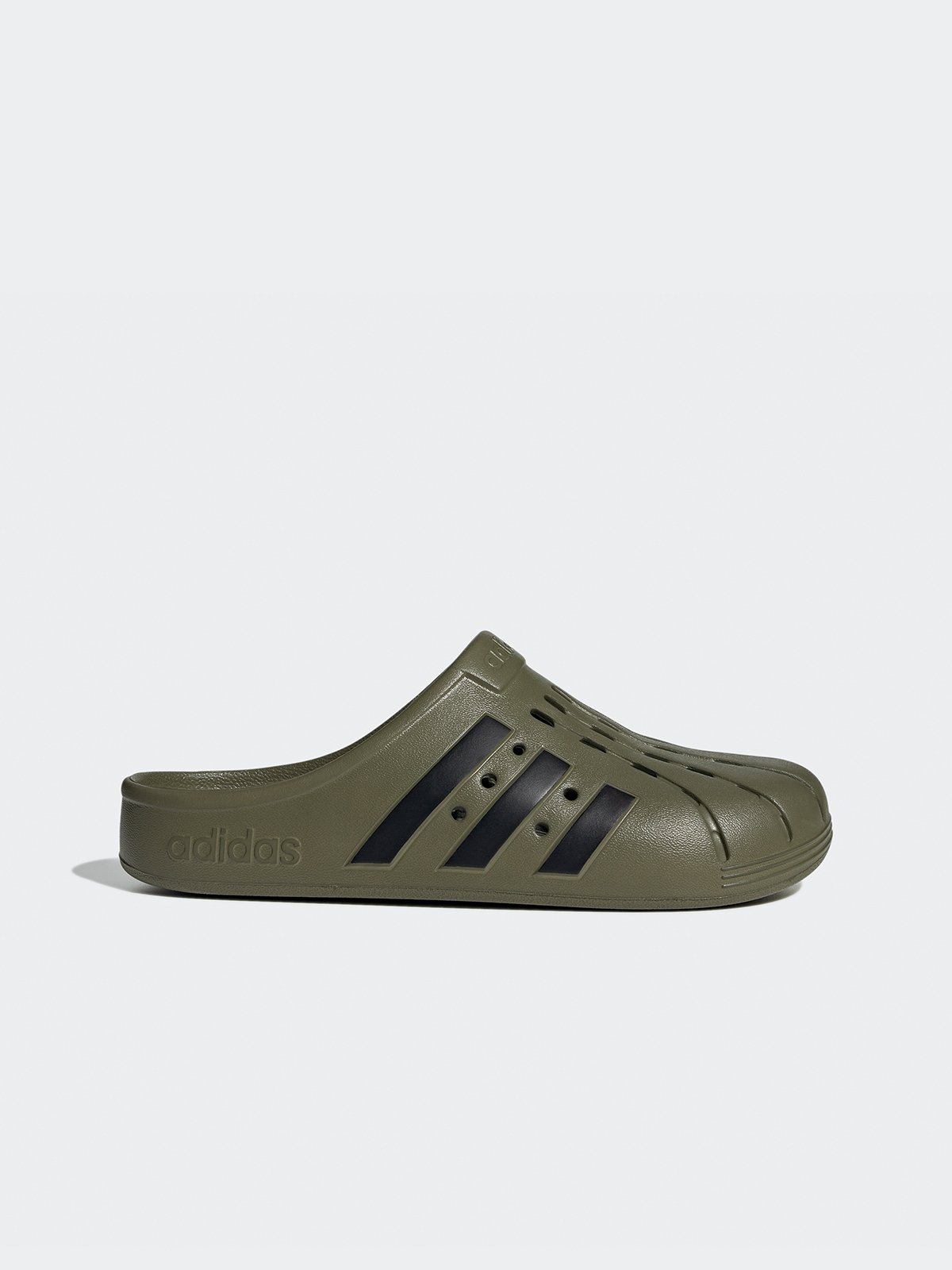 Adilette Clogs Focus Olive Core Black Focus Olive Pomelo Fashion