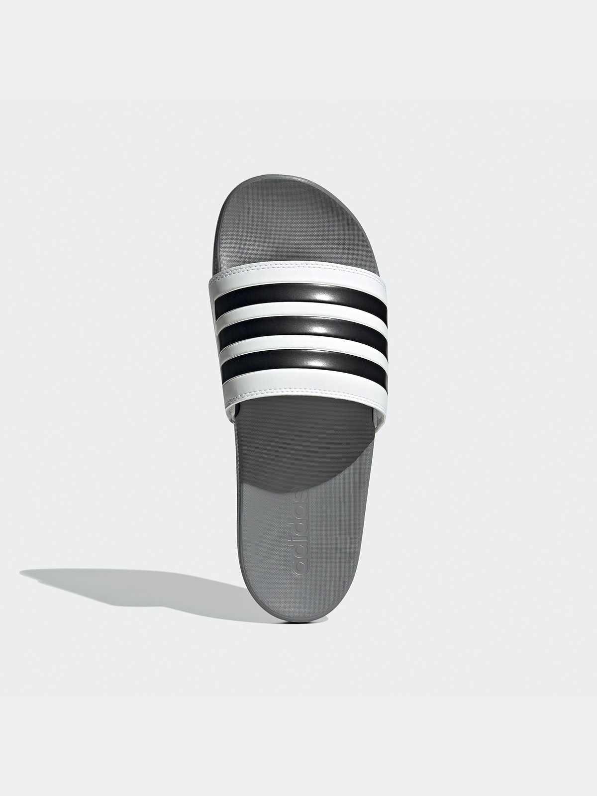 Adilette Comfort Slides Ftwwht Core Black Grey Three Pomelo Fashion