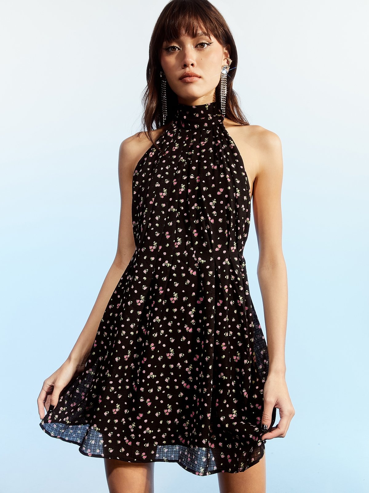 Topshop halter hotsell neck dress