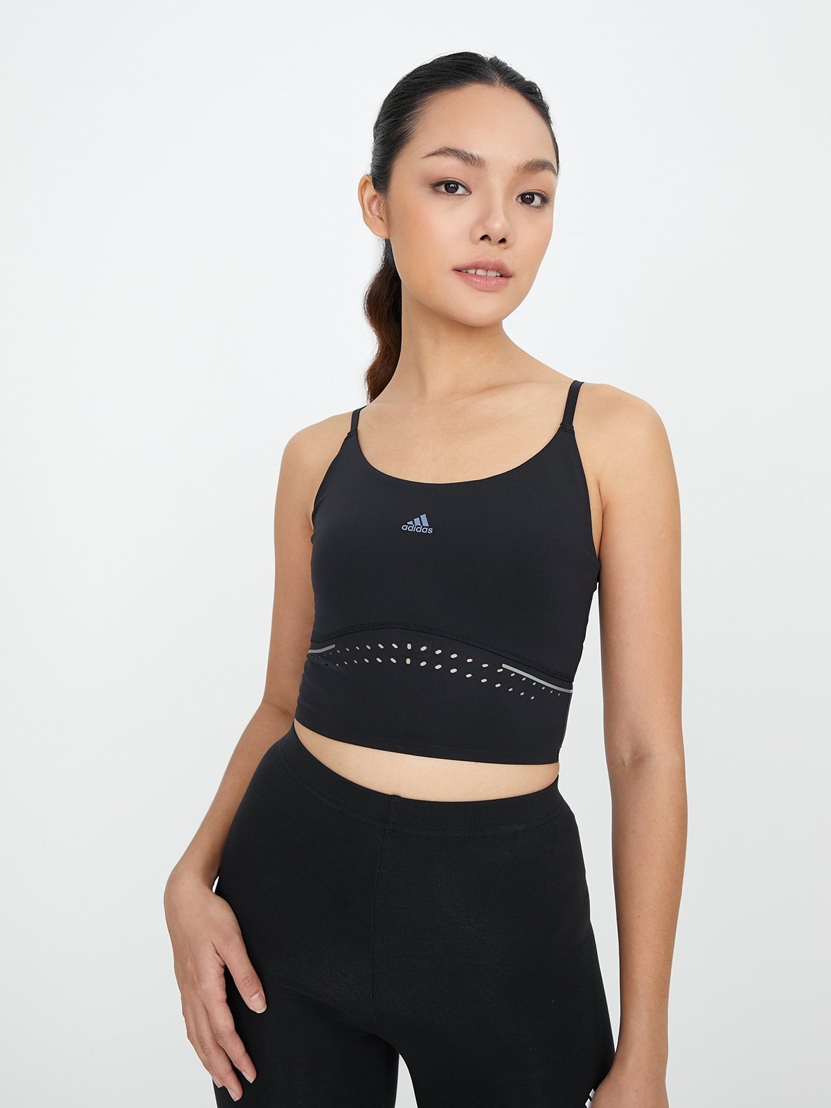 HIIT 45 Seconds Crop Tank Top Black Carbon Pomelo Fashion