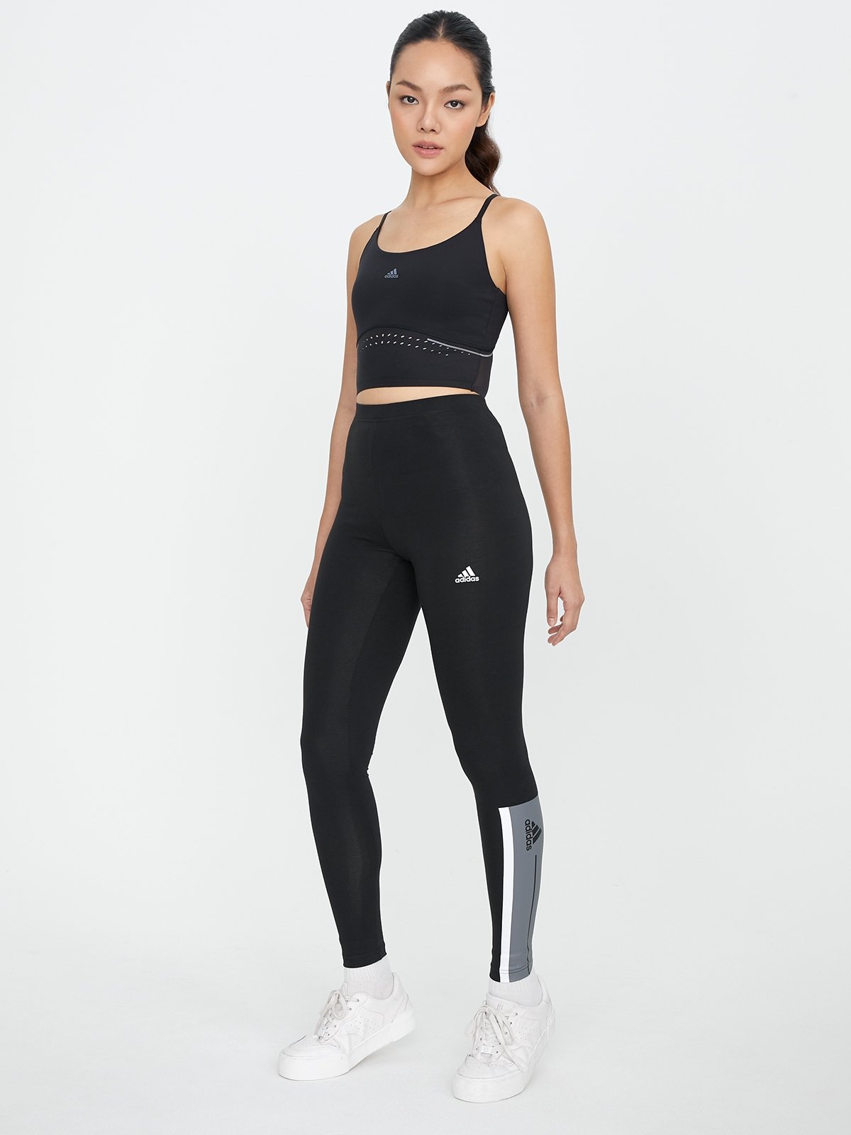 HIIT 45 Seconds Crop Tank Top Black Carbon Pomelo Fashion