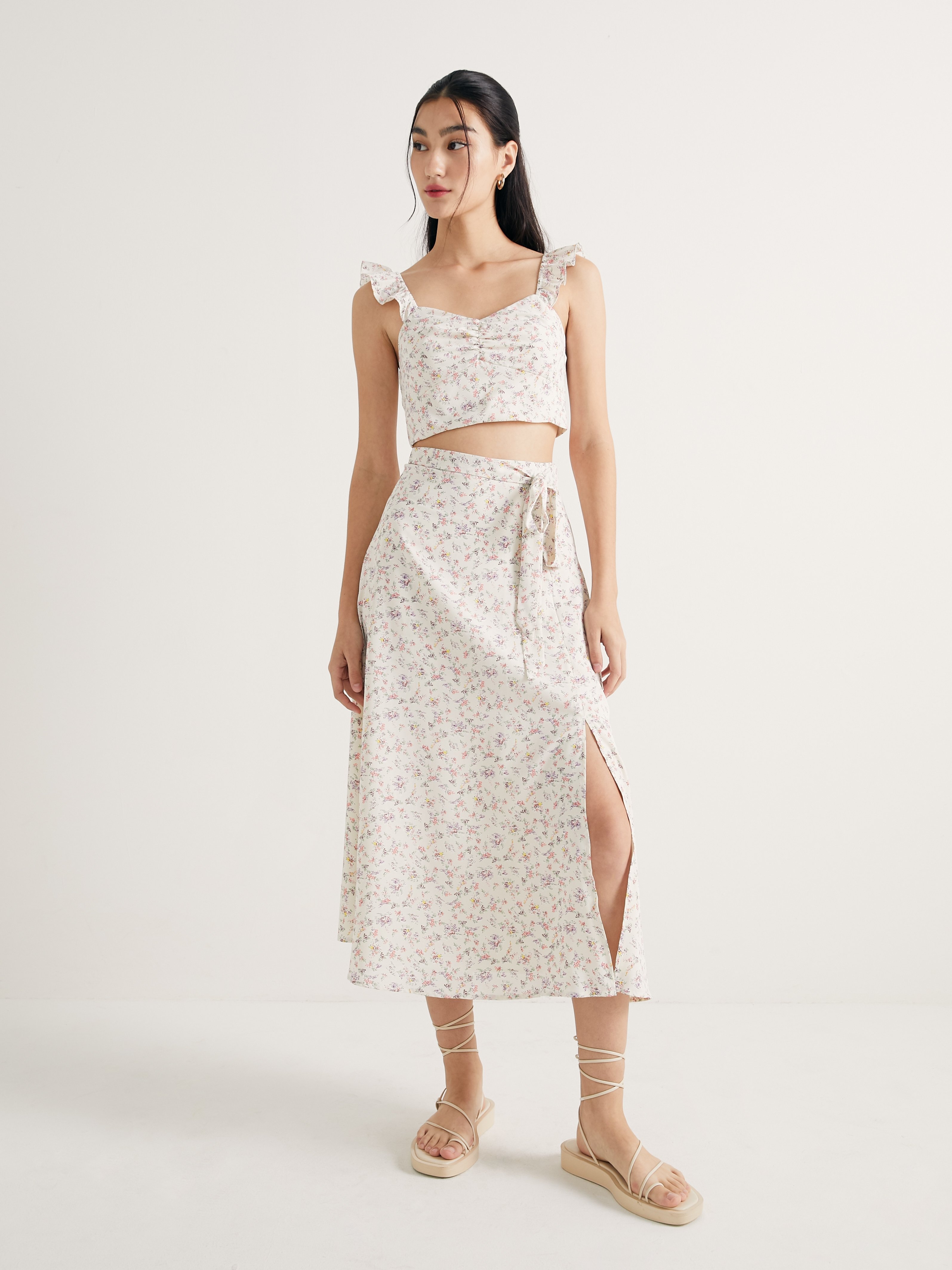 Flower midi skirt Outlet