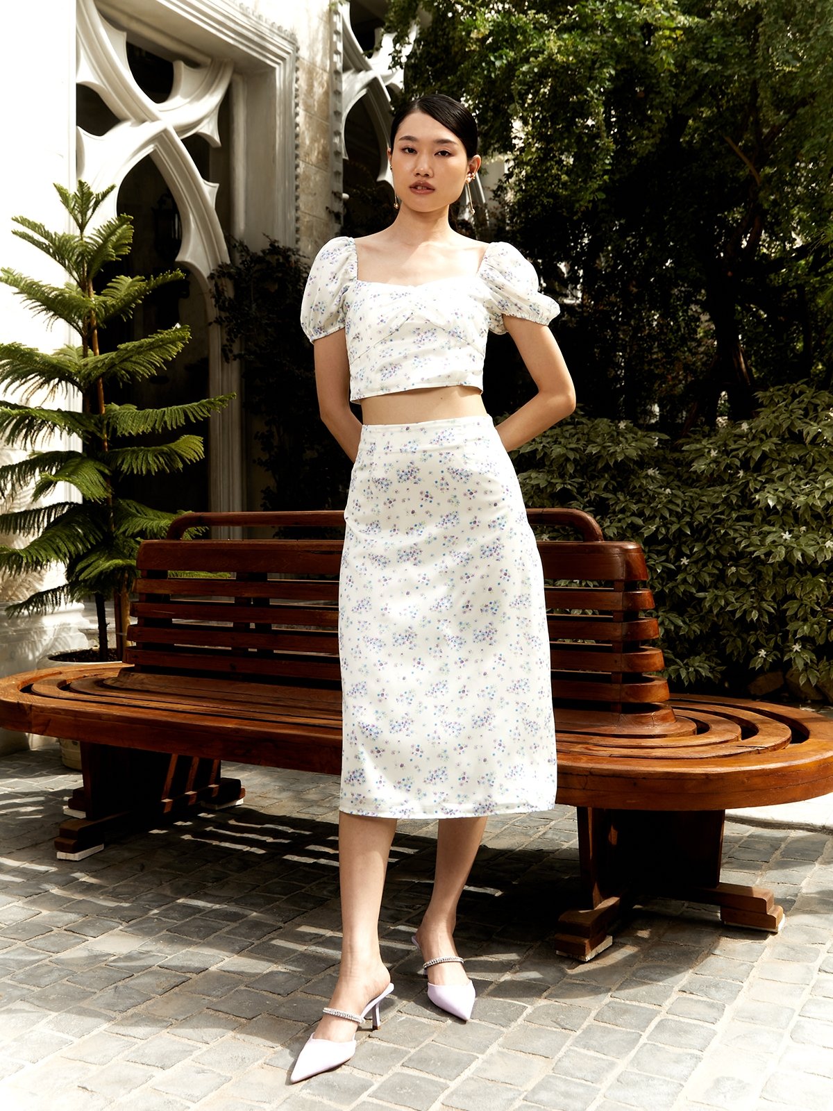 A line skirt and top shop