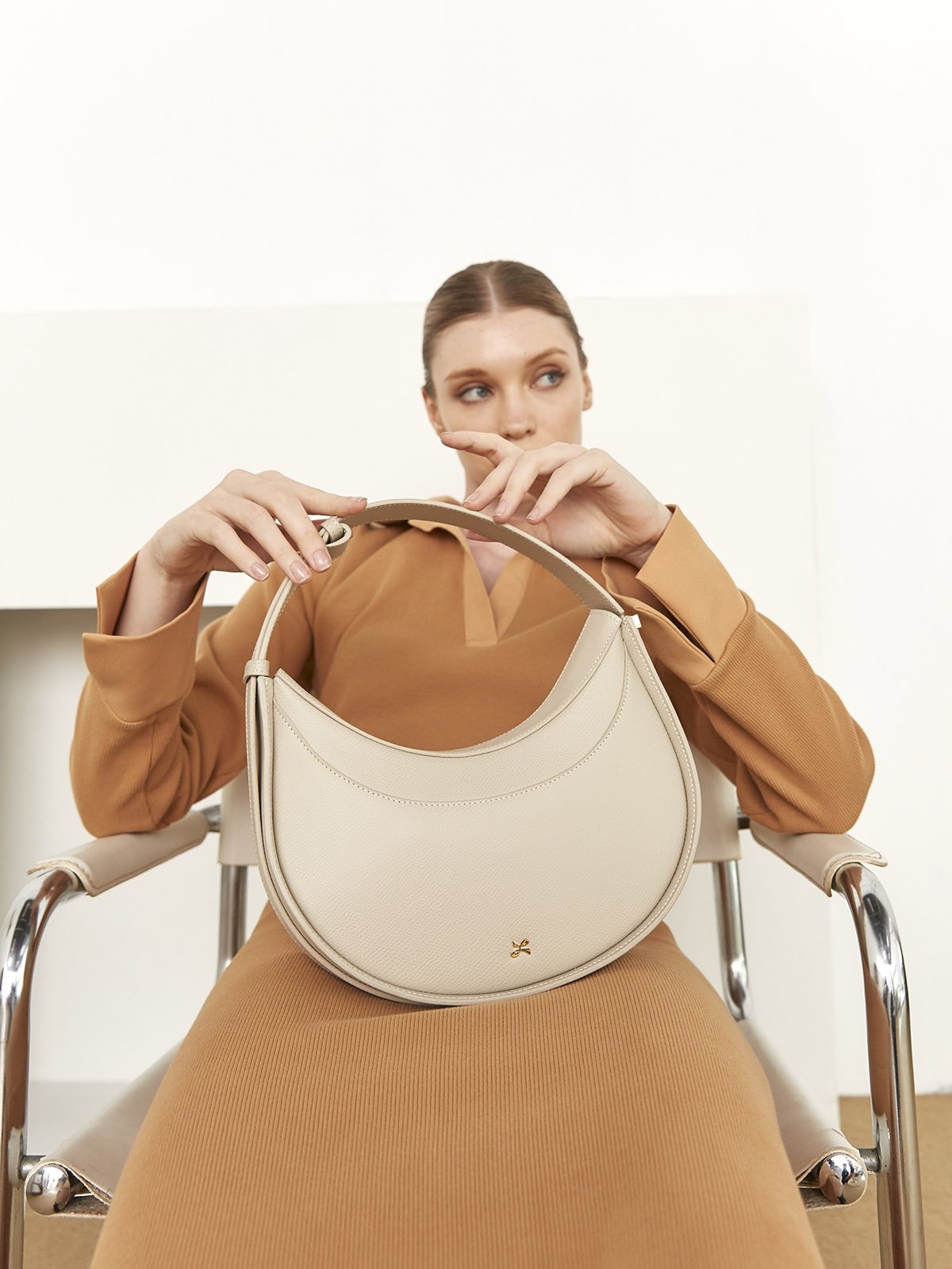 Luna Shoulder Bag Ivory Pomelo Fashion