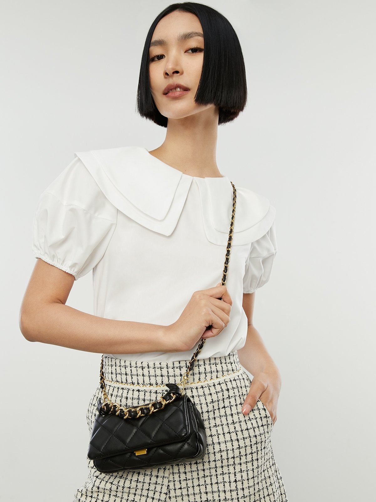 Front flap online crossbody bag