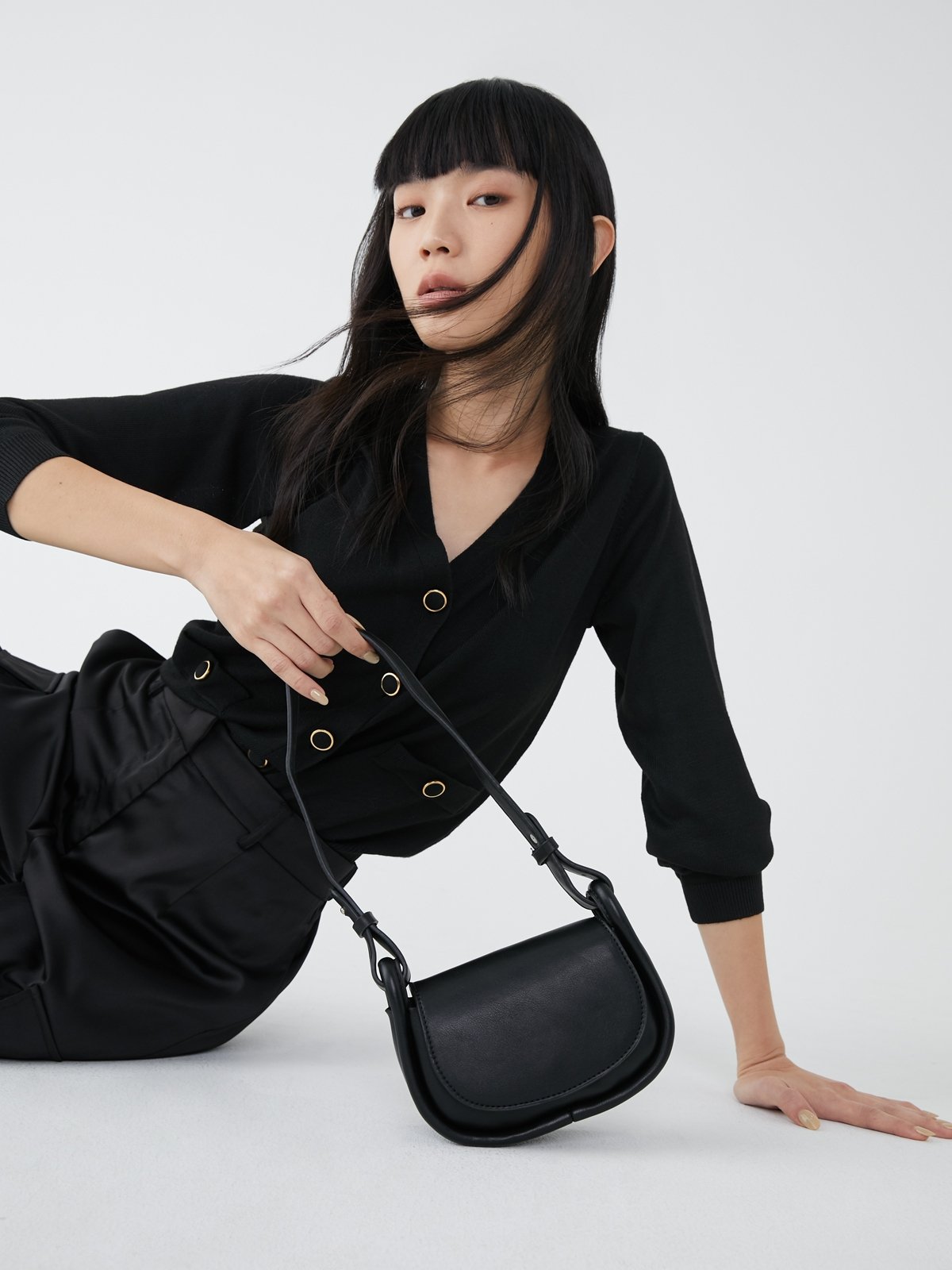 Nano Pochette Bag - Black - Pomelo Fashion
