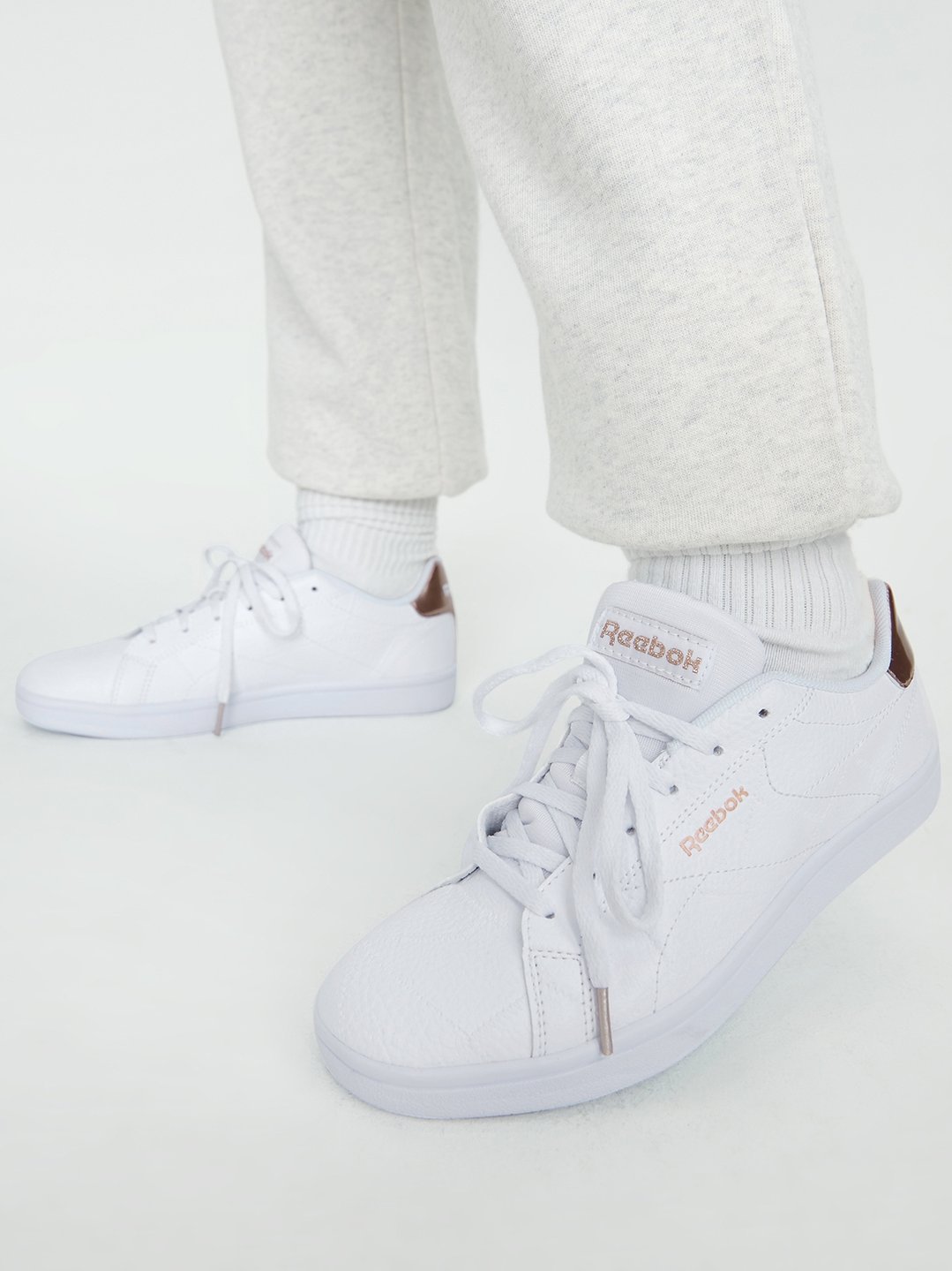 Reebok Royal Complete Clean 2.0 Shoes - White/ Rose Gold/ White