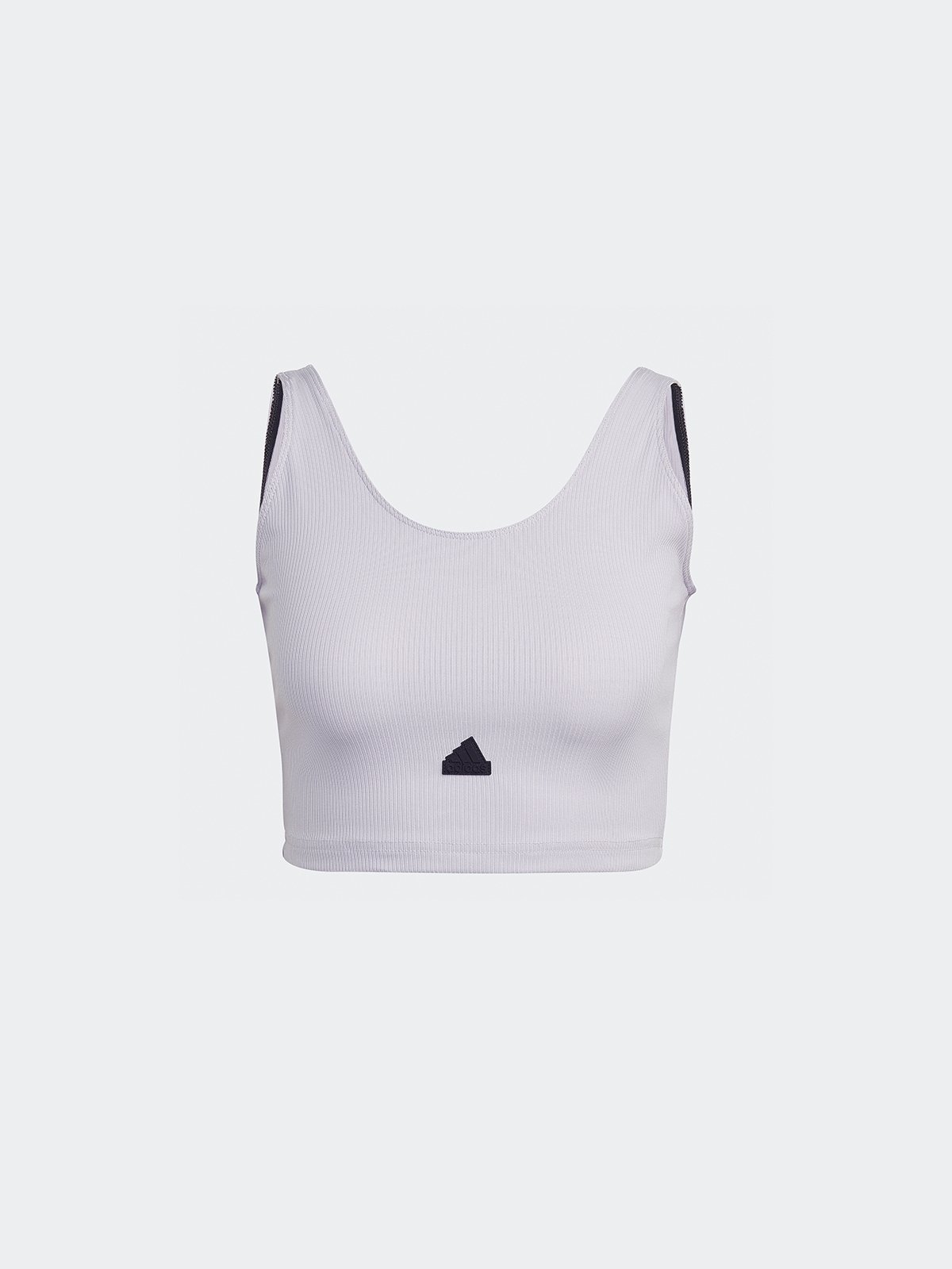 Rib Cropped Top Silver dawn Pomelo Fashion