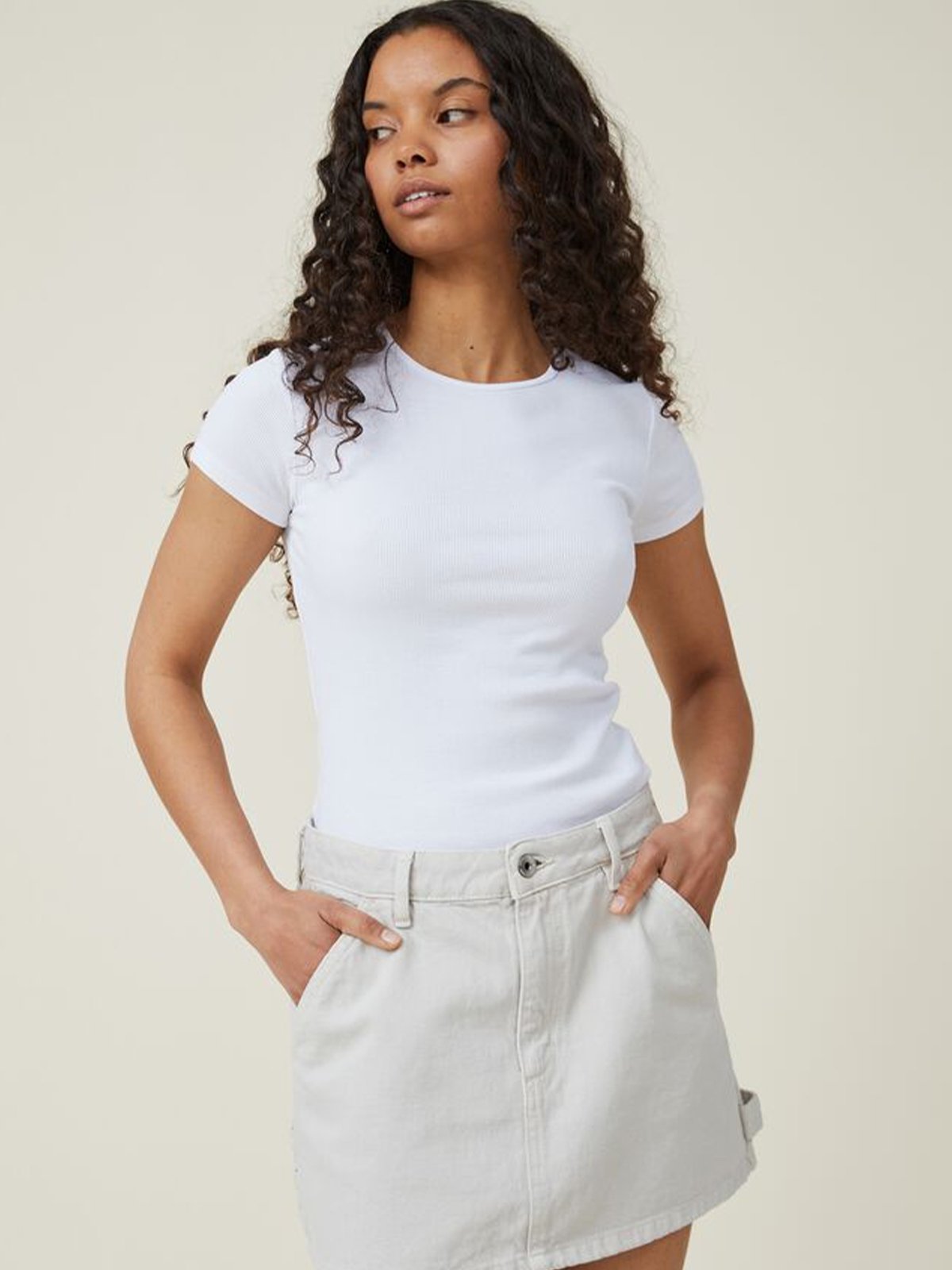 Cotton on jean mini skirt cheap