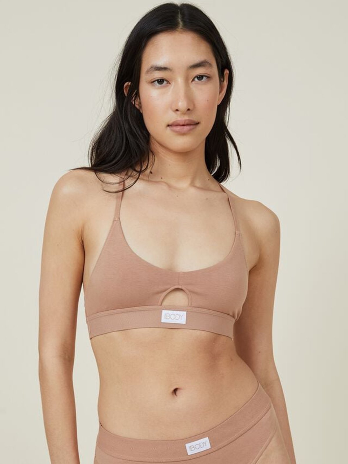 Organic cotton padded bralette top