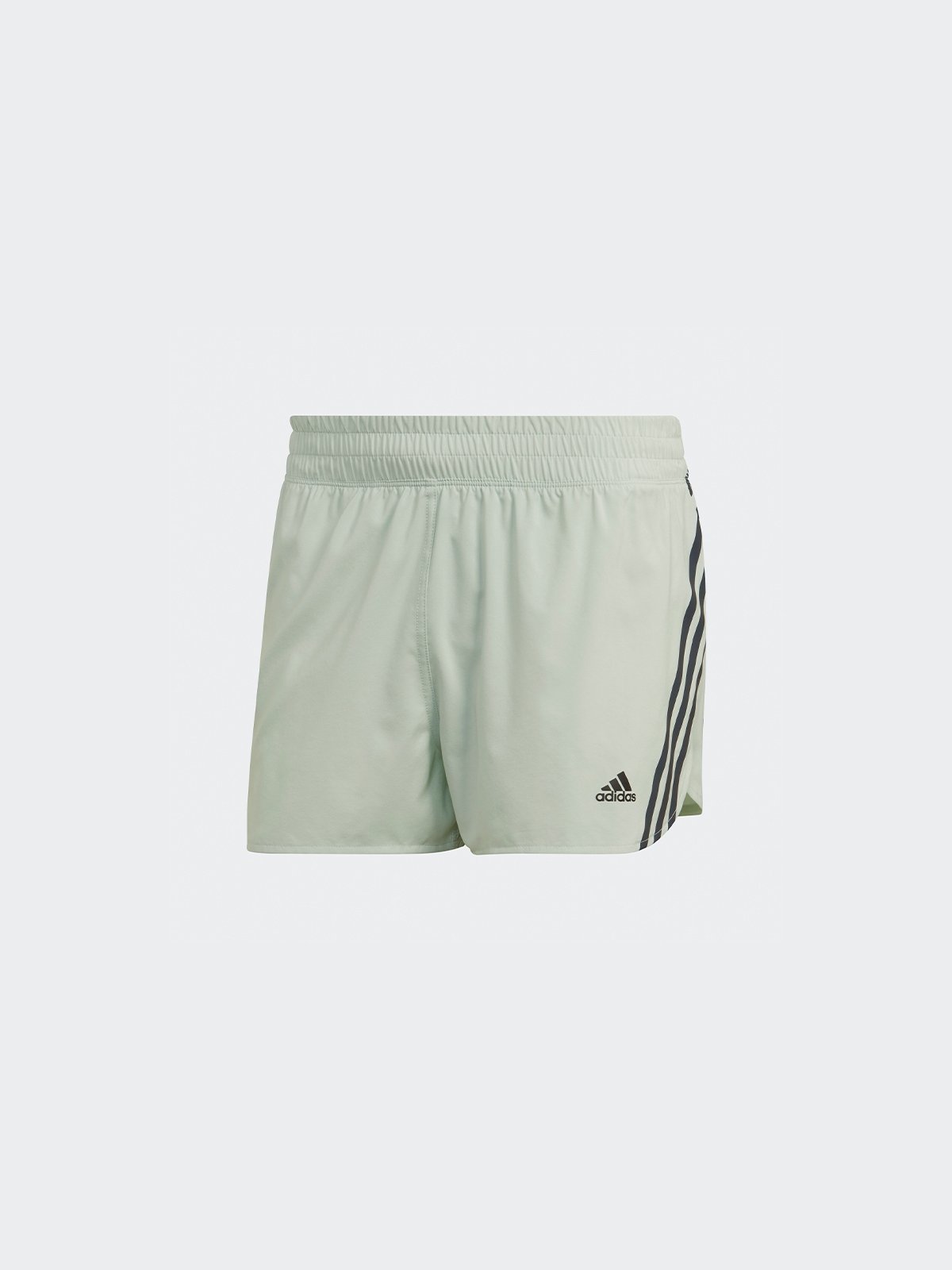 Run Icons 3 Stripes Running Shorts Linen Green Pomelo Fashion