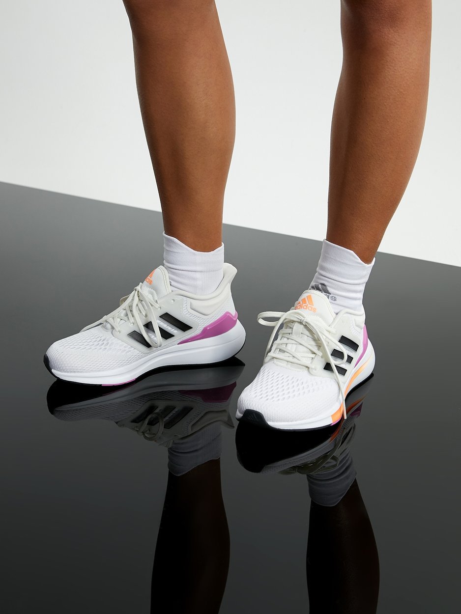 EQ21 Run Shoes Cloud White/Core Black/Pulse Lilac Pomelo Fashion