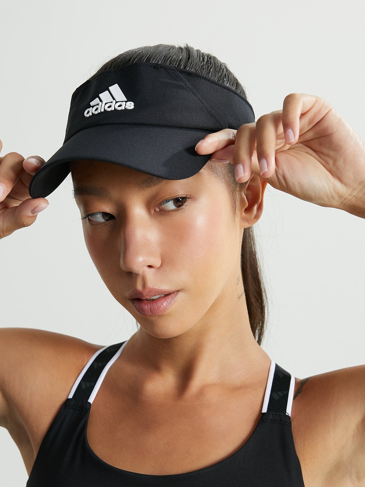 Adidas visor shop black