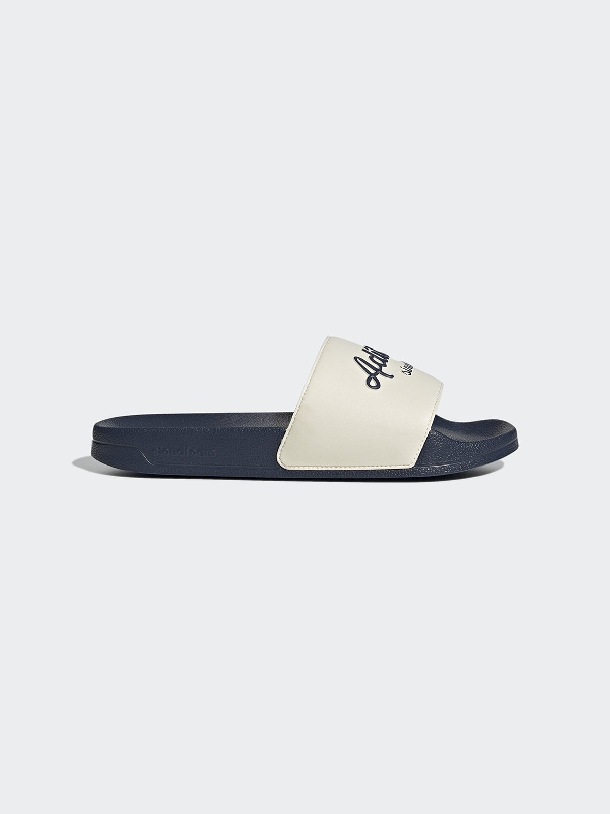 Adilette Shower Wonder White Shadow Navy Pomelo Fashion