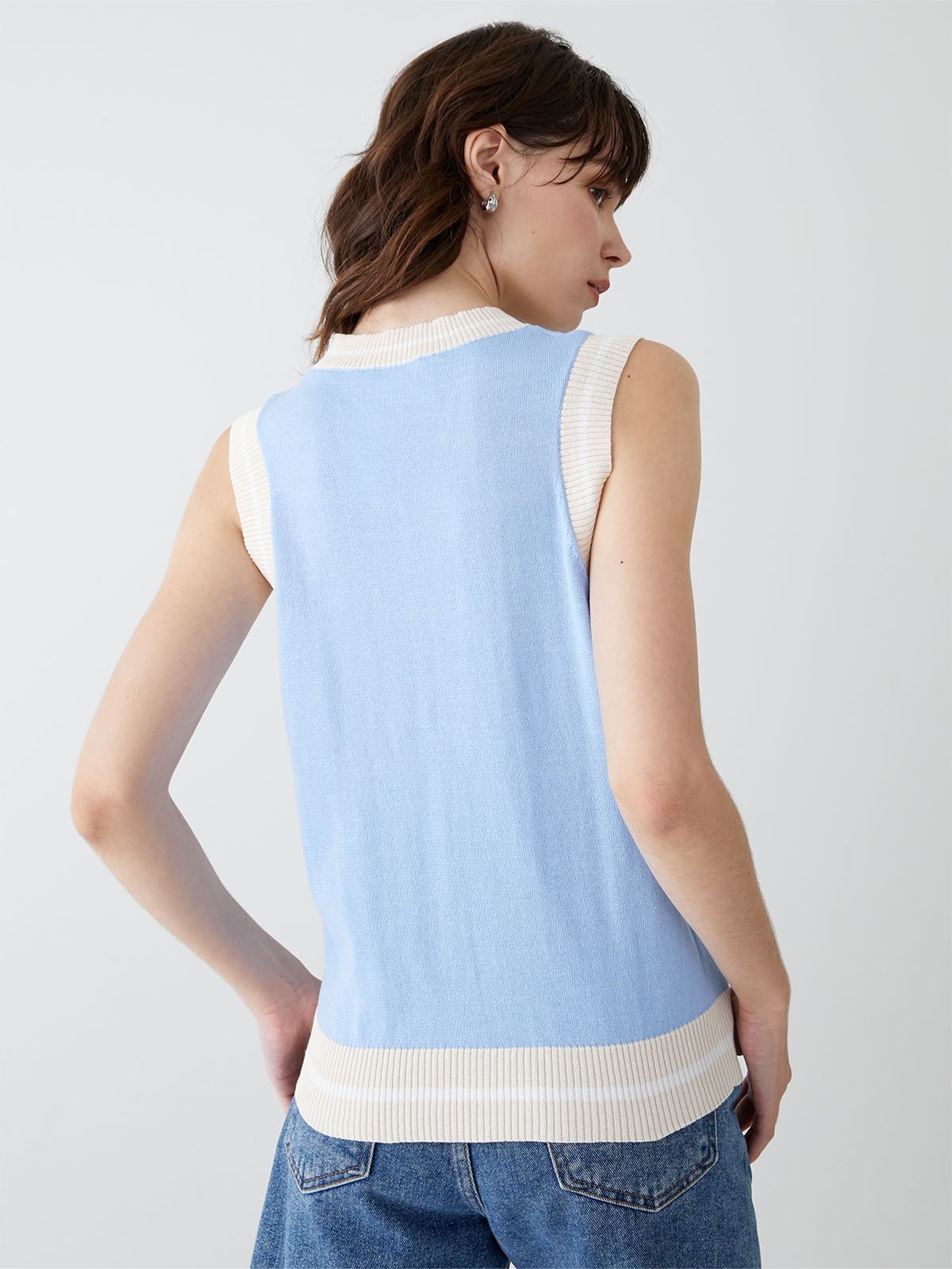 Royal blue sweater on sale vest