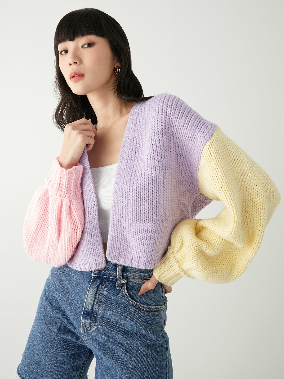 Knit Cardigan Multi Color