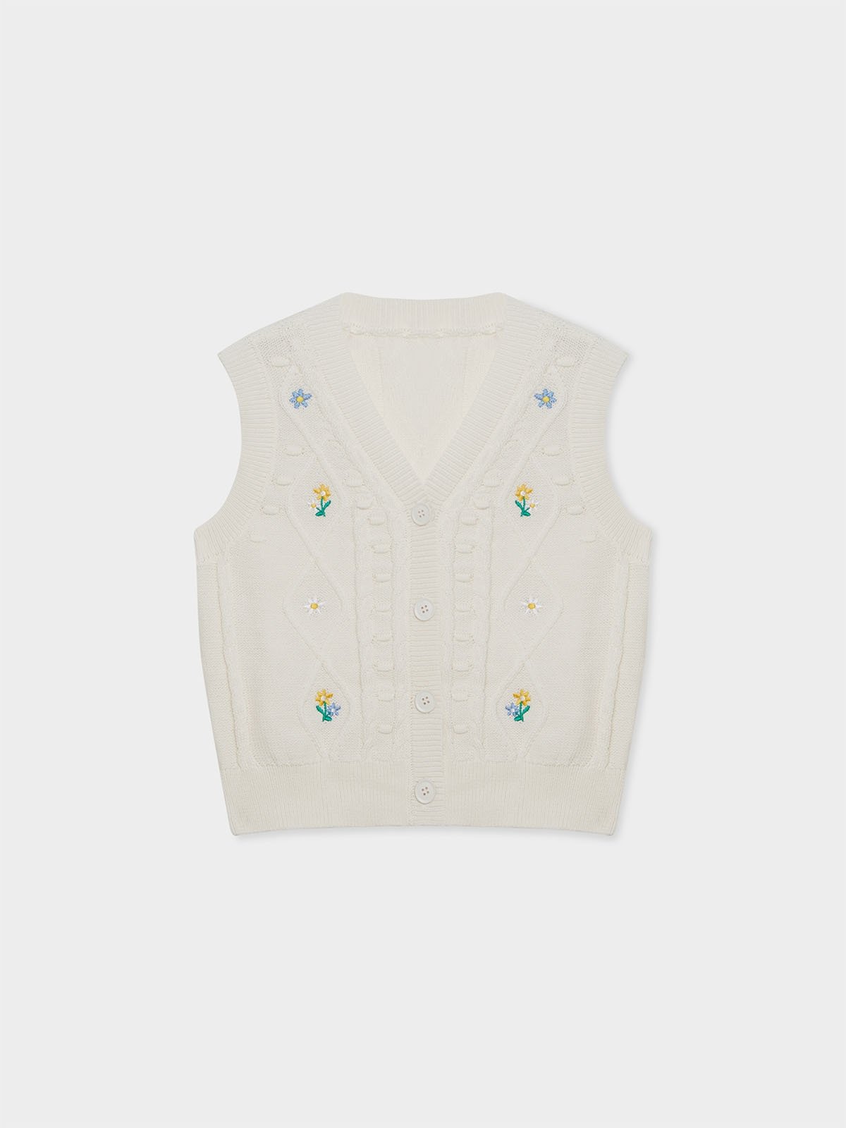 White on sale cardigan vest