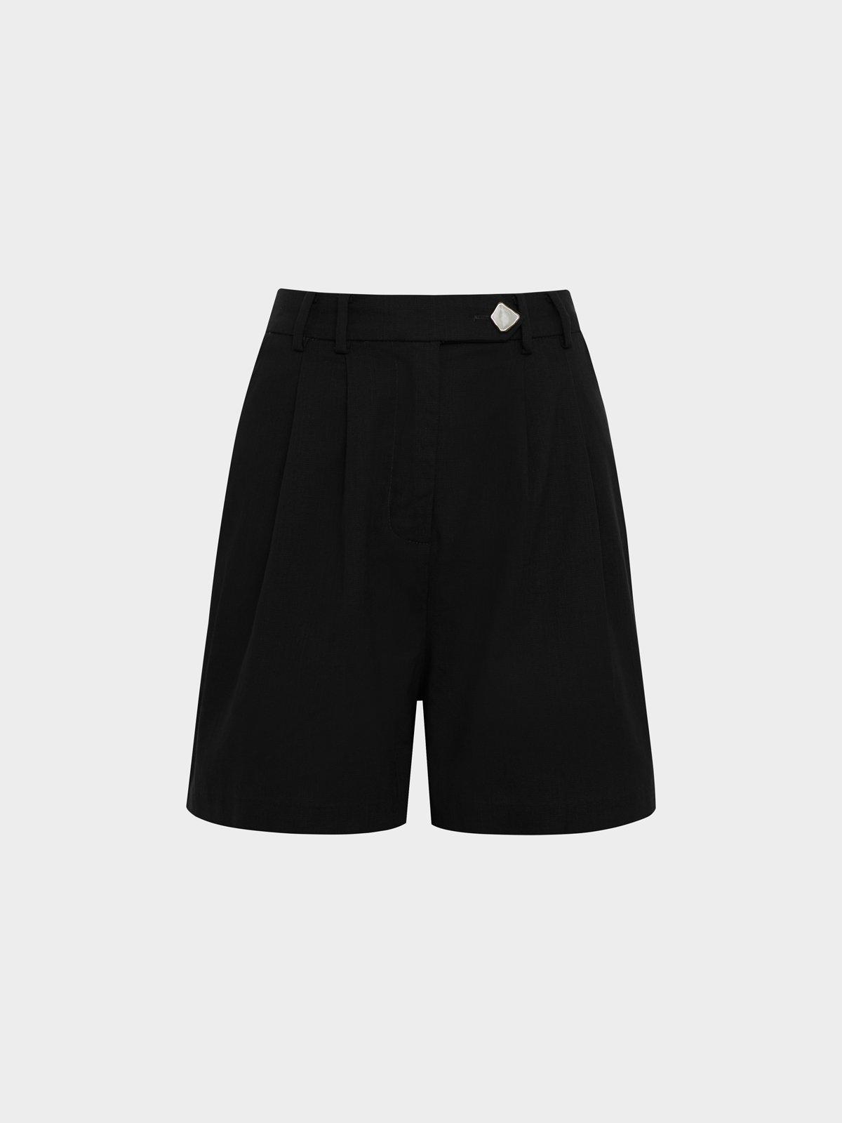Black high best sale waisted shorts h