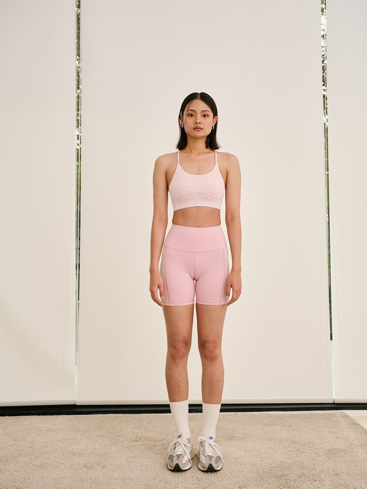 Light pink bike shorts online