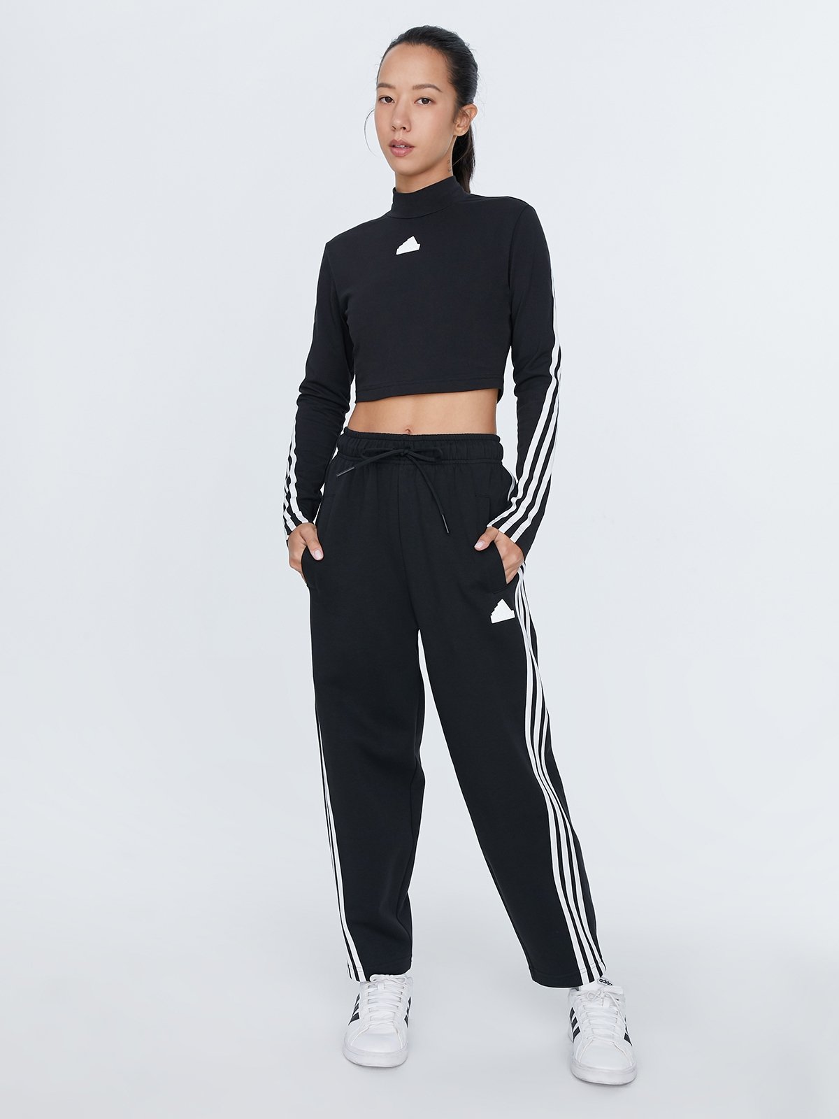 Adidas 3 store stripe tracksuit bottoms