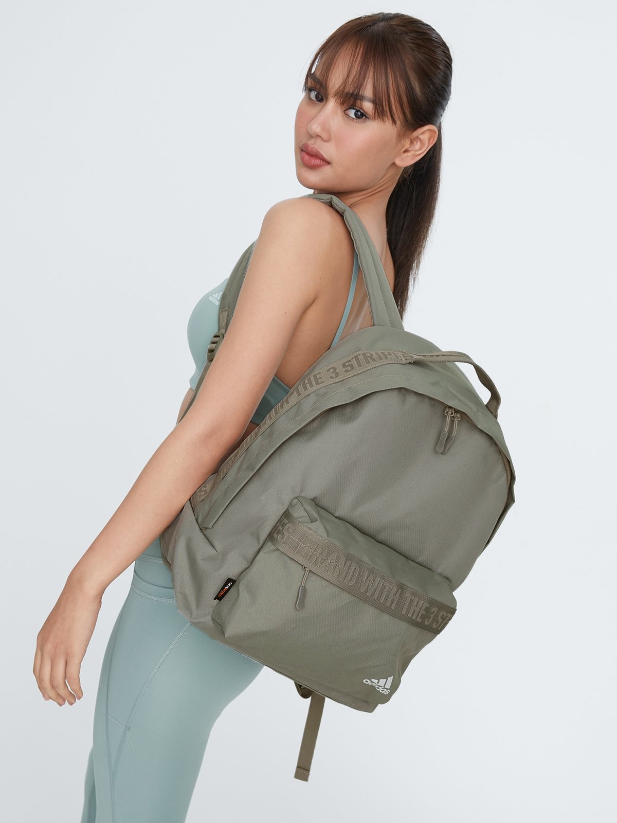 Adidas sales backpack silver