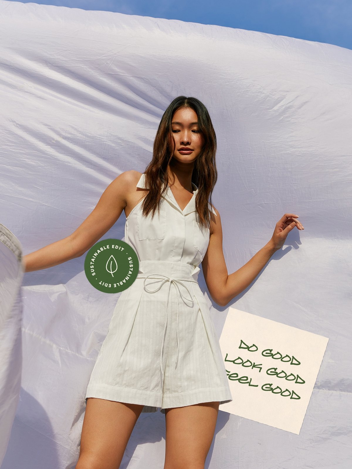 White high waisted tie shorts outlet