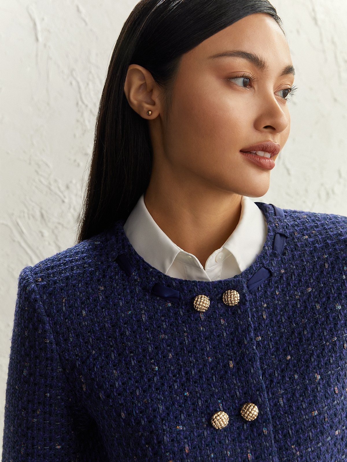 Kate spade sparkle cheap tweed jacket