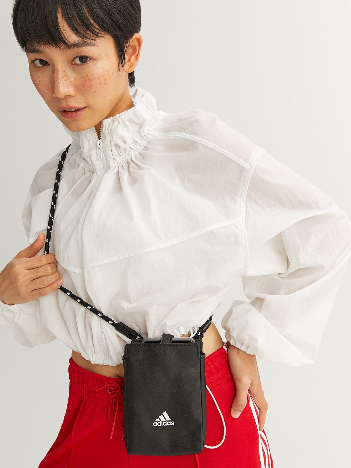 Essentials Tiny Phone Bag Black White