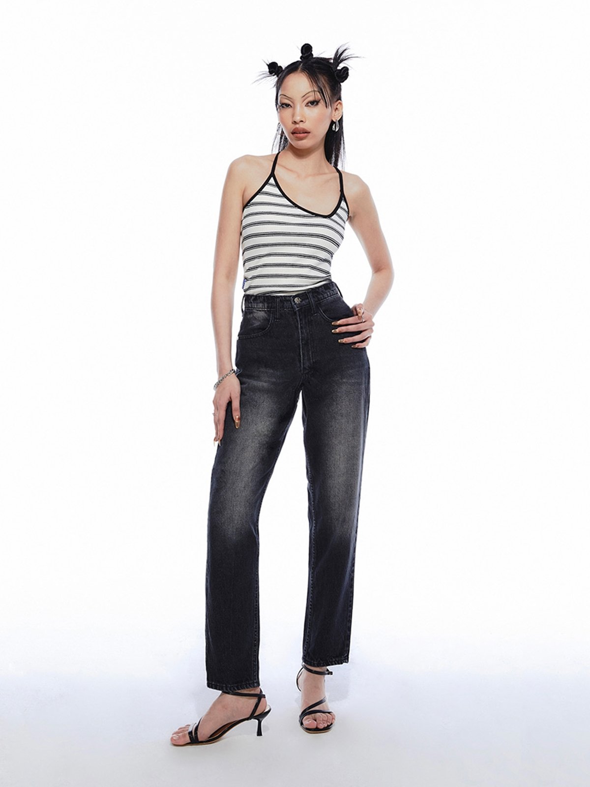 Classic Mom Jeans Midnight Pomelo Fashion