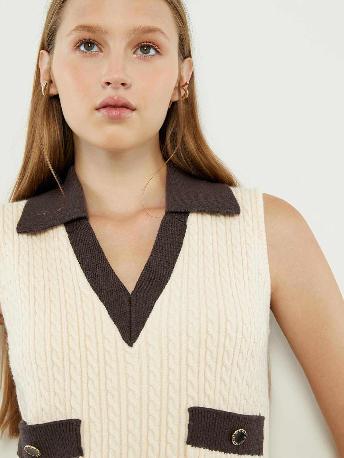 Striped Collared Neck Tank