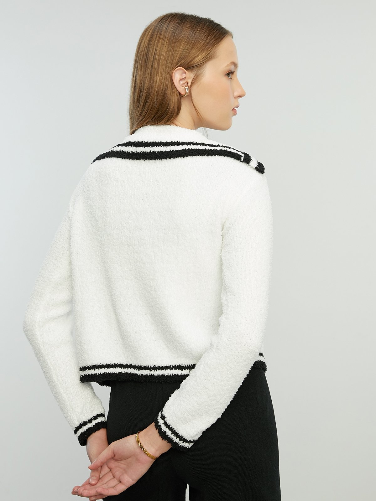 White long sweater cardigan sale